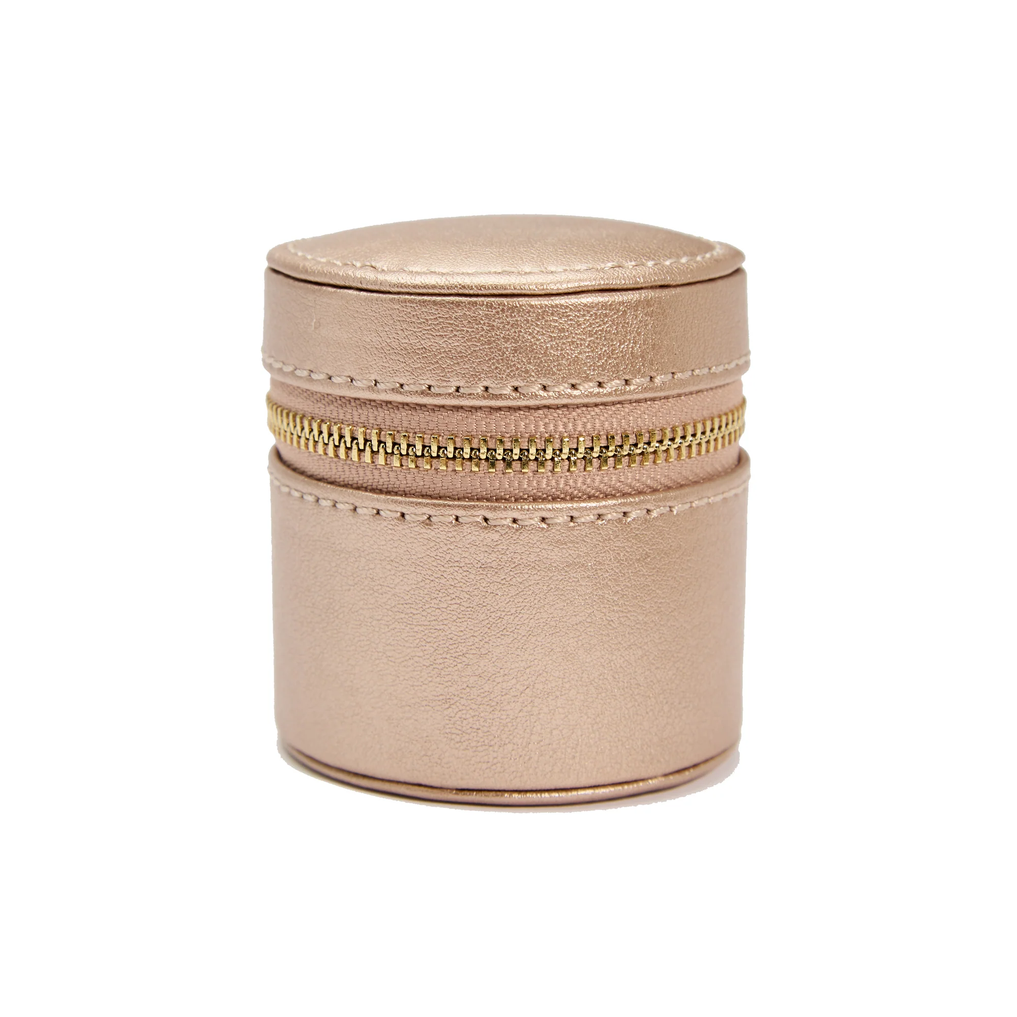 WOLF Palermo Double Watch Roll with Jewelry Pouch | Rose Gold - Image 5