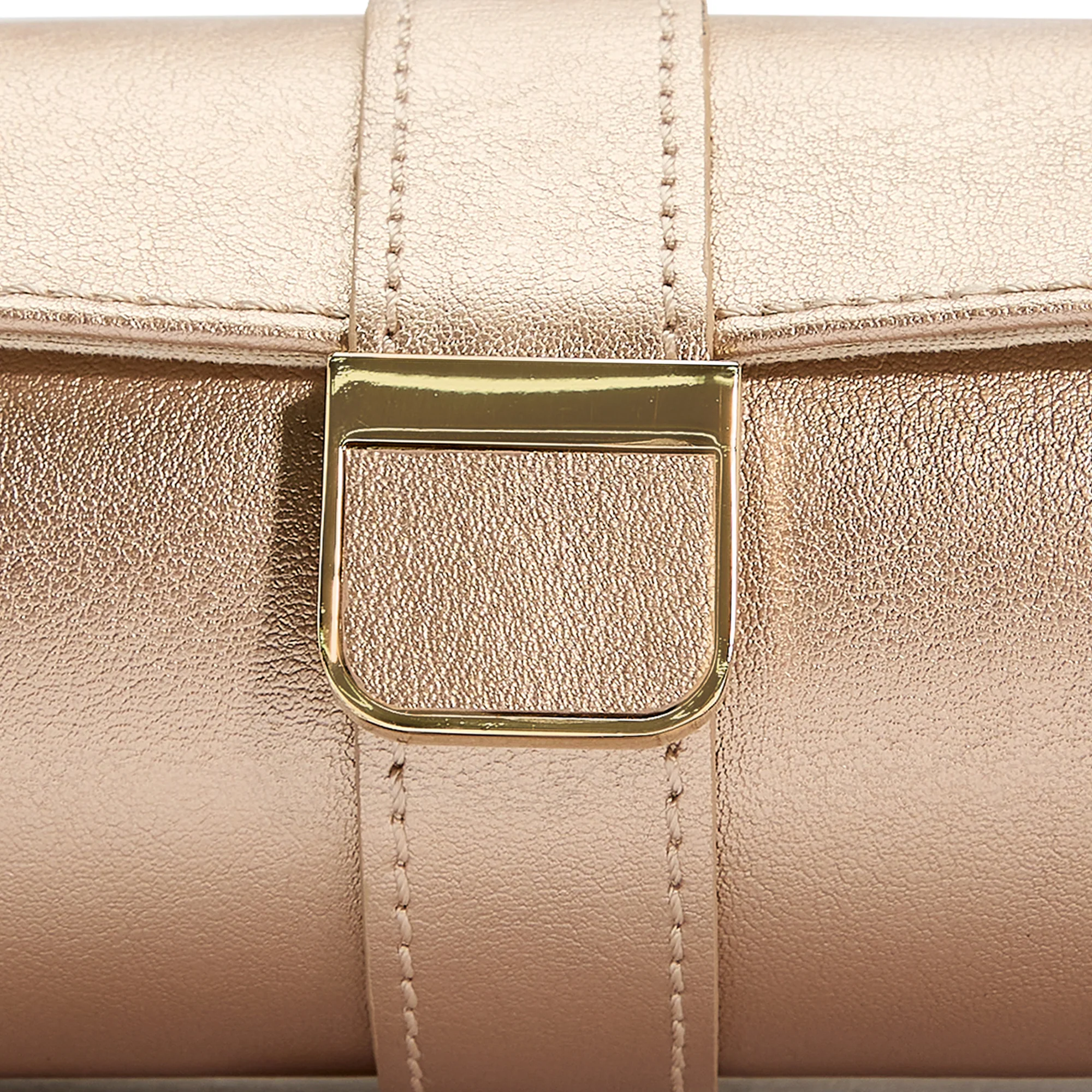 WOLF Palermo Double Watch Roll with Jewelry Pouch | Rose Gold - Image 8