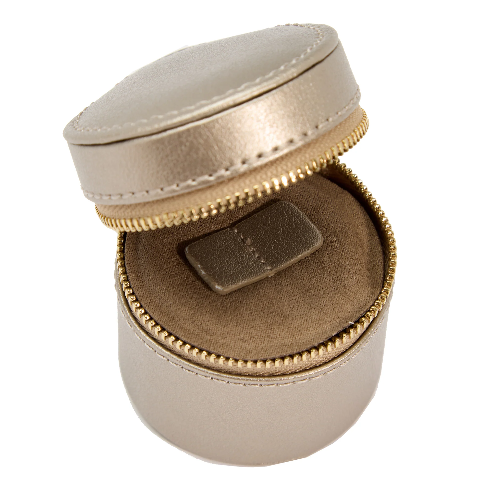 WOLF Palermo Double Watch Roll with Jewelry Pouch | Pewter - Image 5
