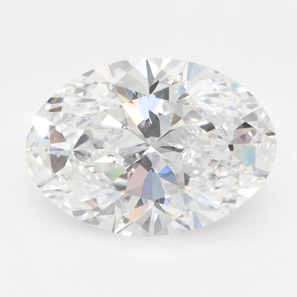3.00ct Oval Lab Grown Diamond (Colour D, Clarity IF, IGI Certified)
