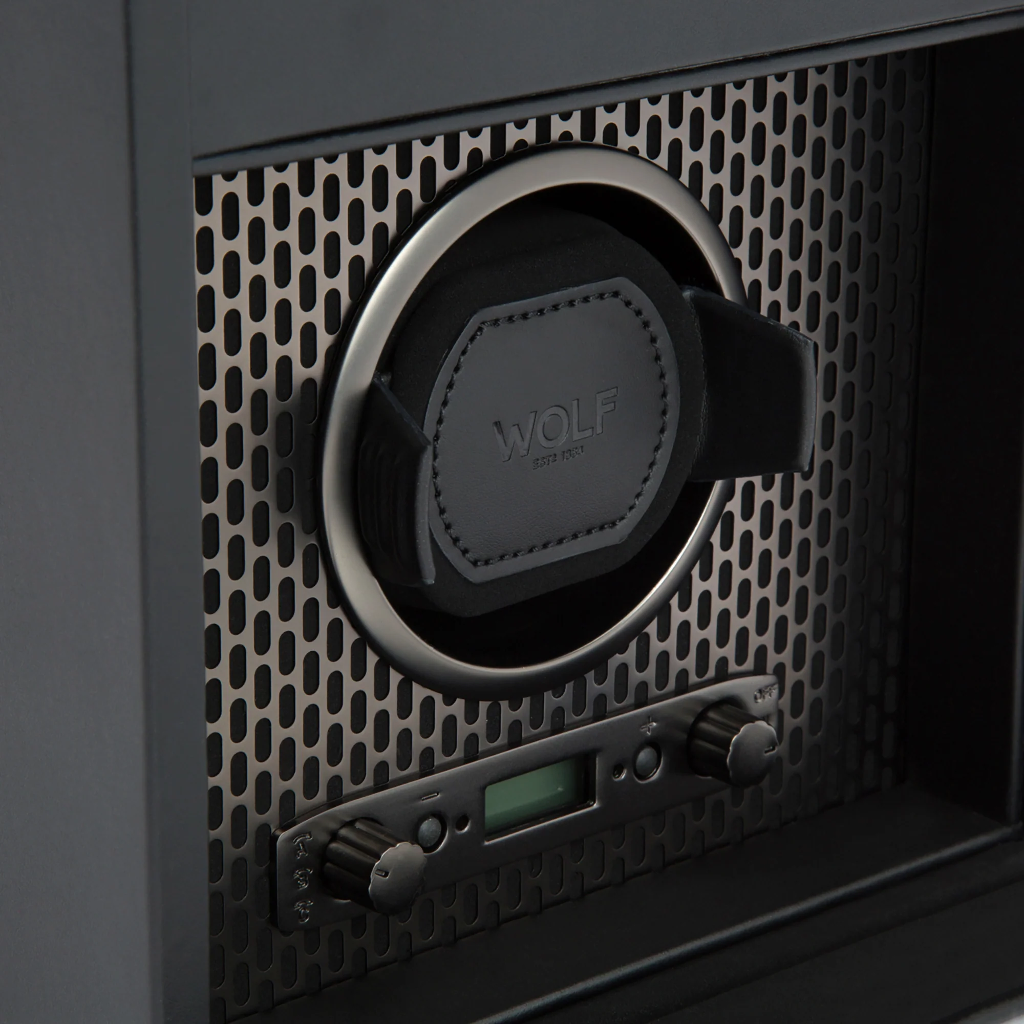 WOLF Axis Single Watch Winder with Storage | Powder Coat - Image 5