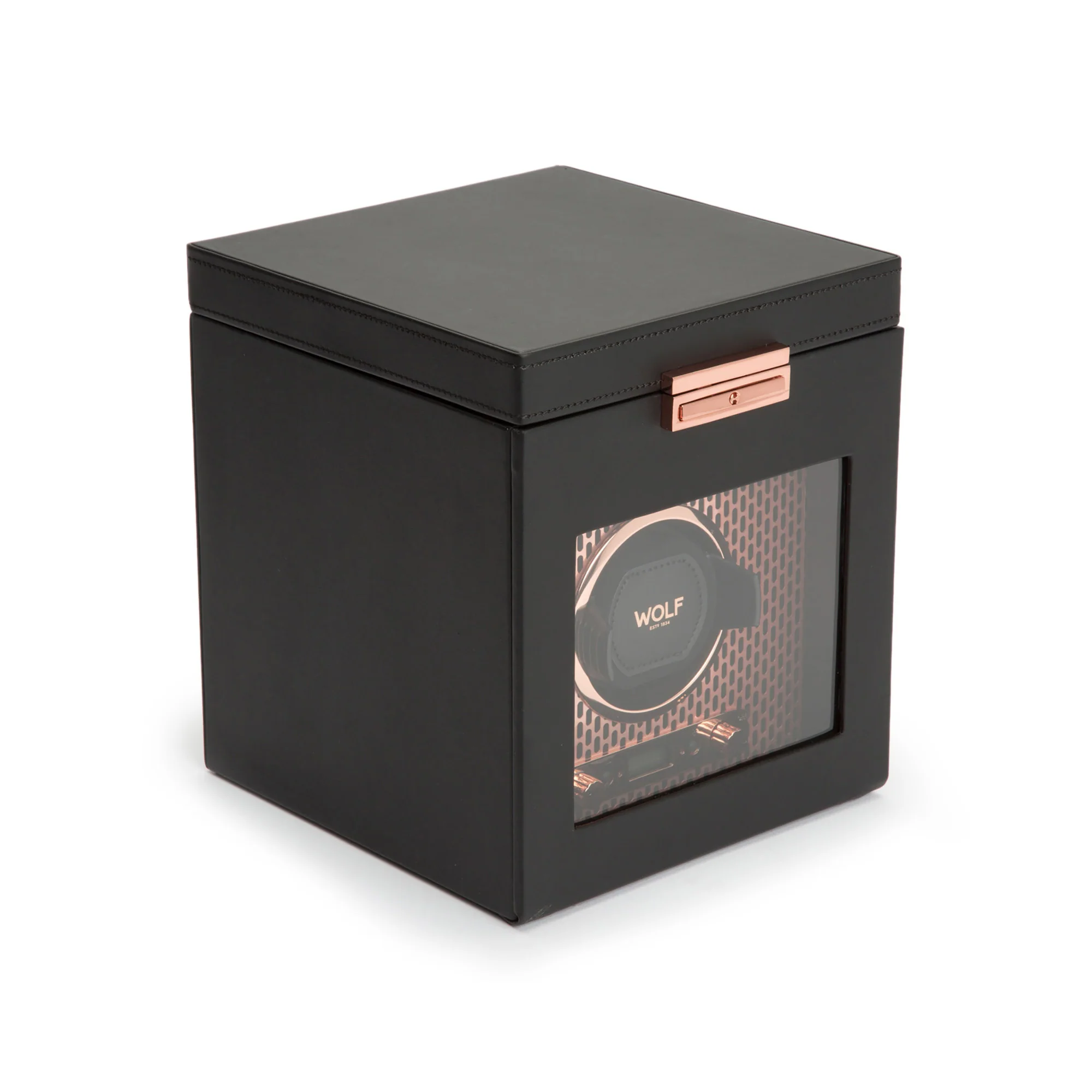 WOLF Axis Single Watch Winder with Storage | Copper - Image 3