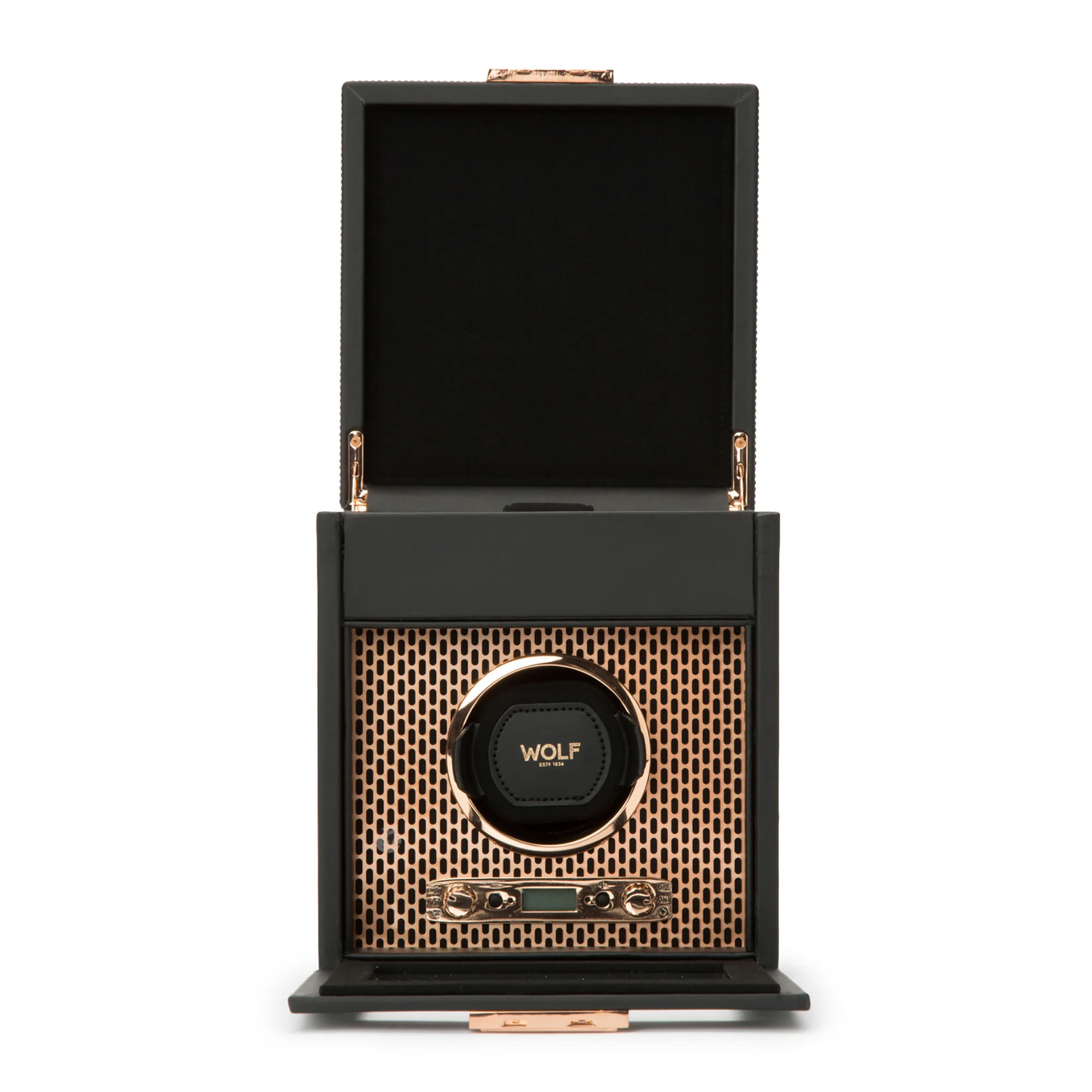 WOLF Axis Single Watch Winder with Storage | Copper - Image 4