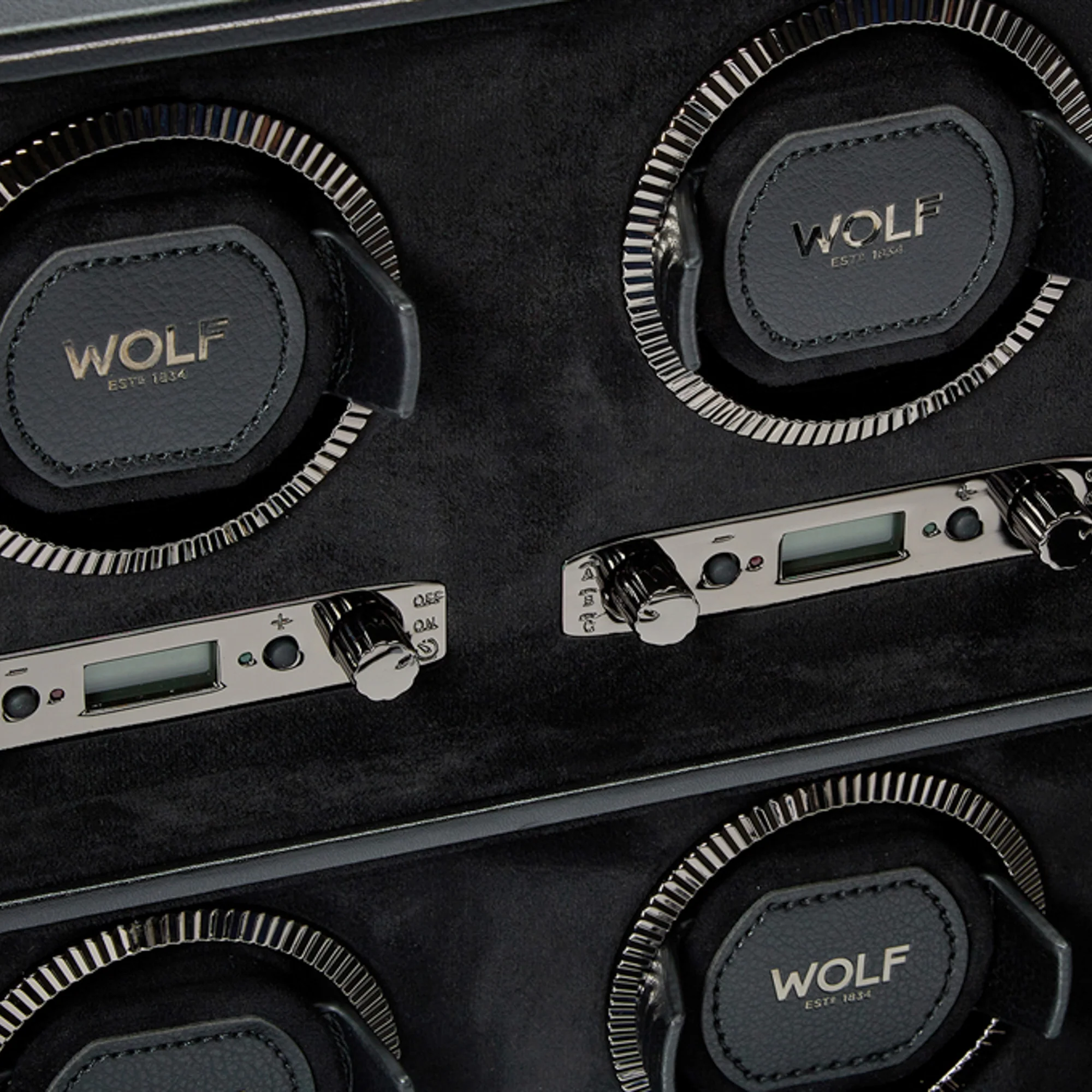 WOLF British Racing 6 Piece Watch Winder | Black - Image 4