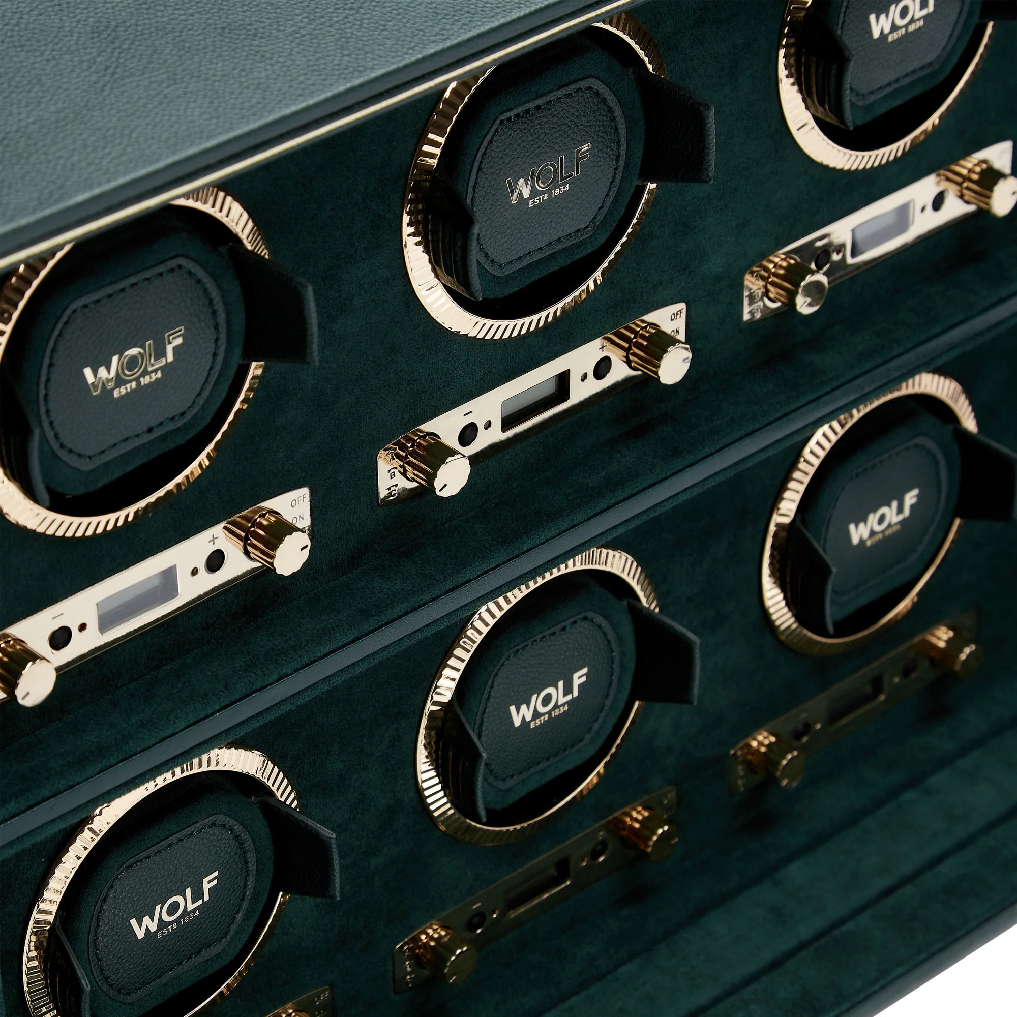 WOLF British Racing 6 Piece Watch Winder | Green - Image 2