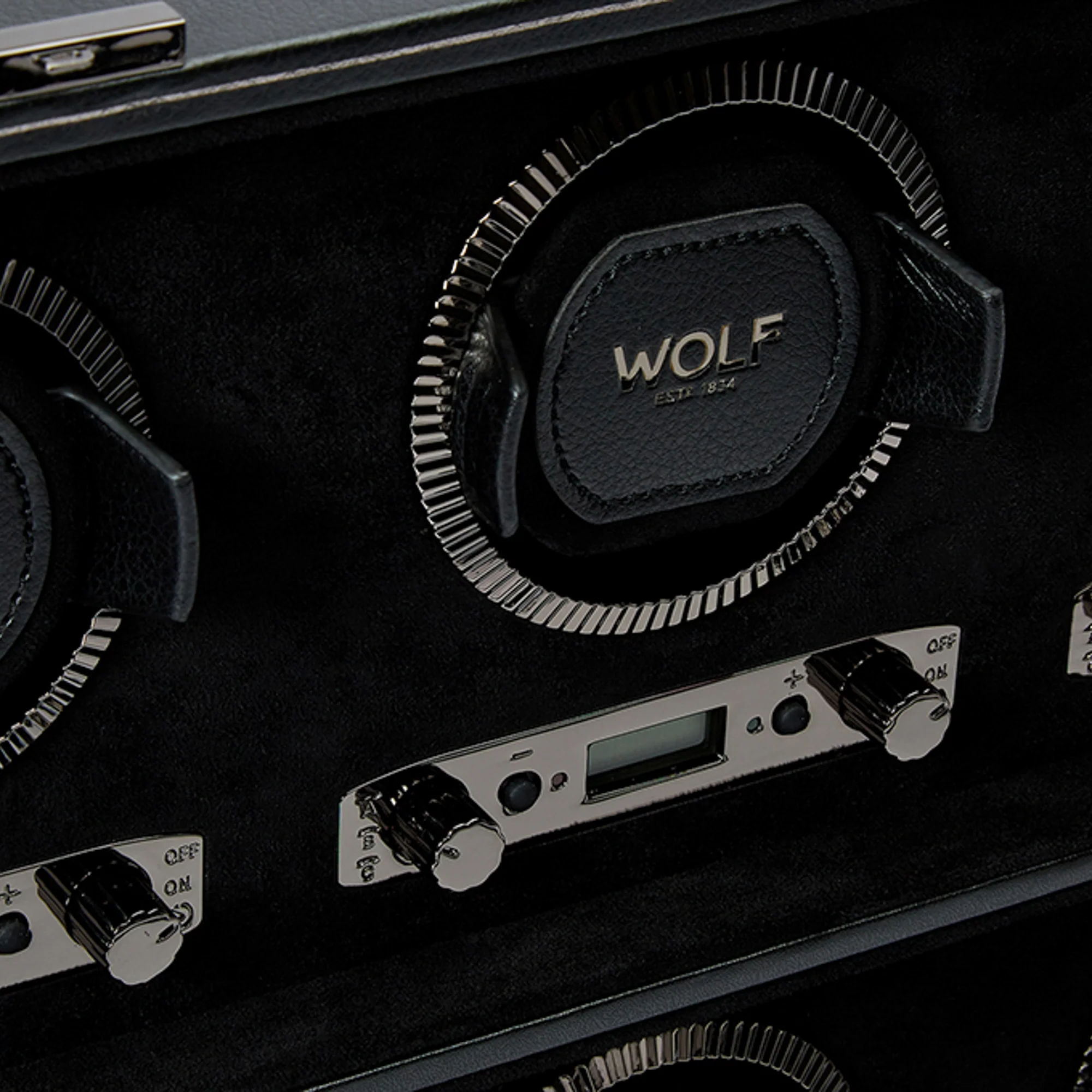 WOLF British Racing 8 Piece Watch Winder | Black - Image 4