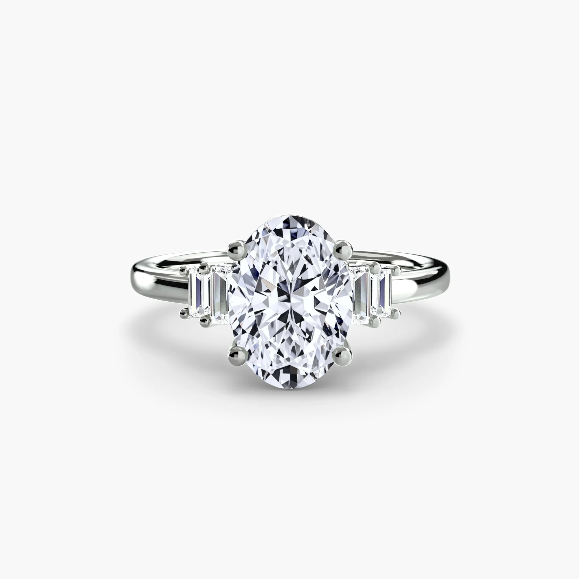 Baguette Accent Solitaire - Image 35