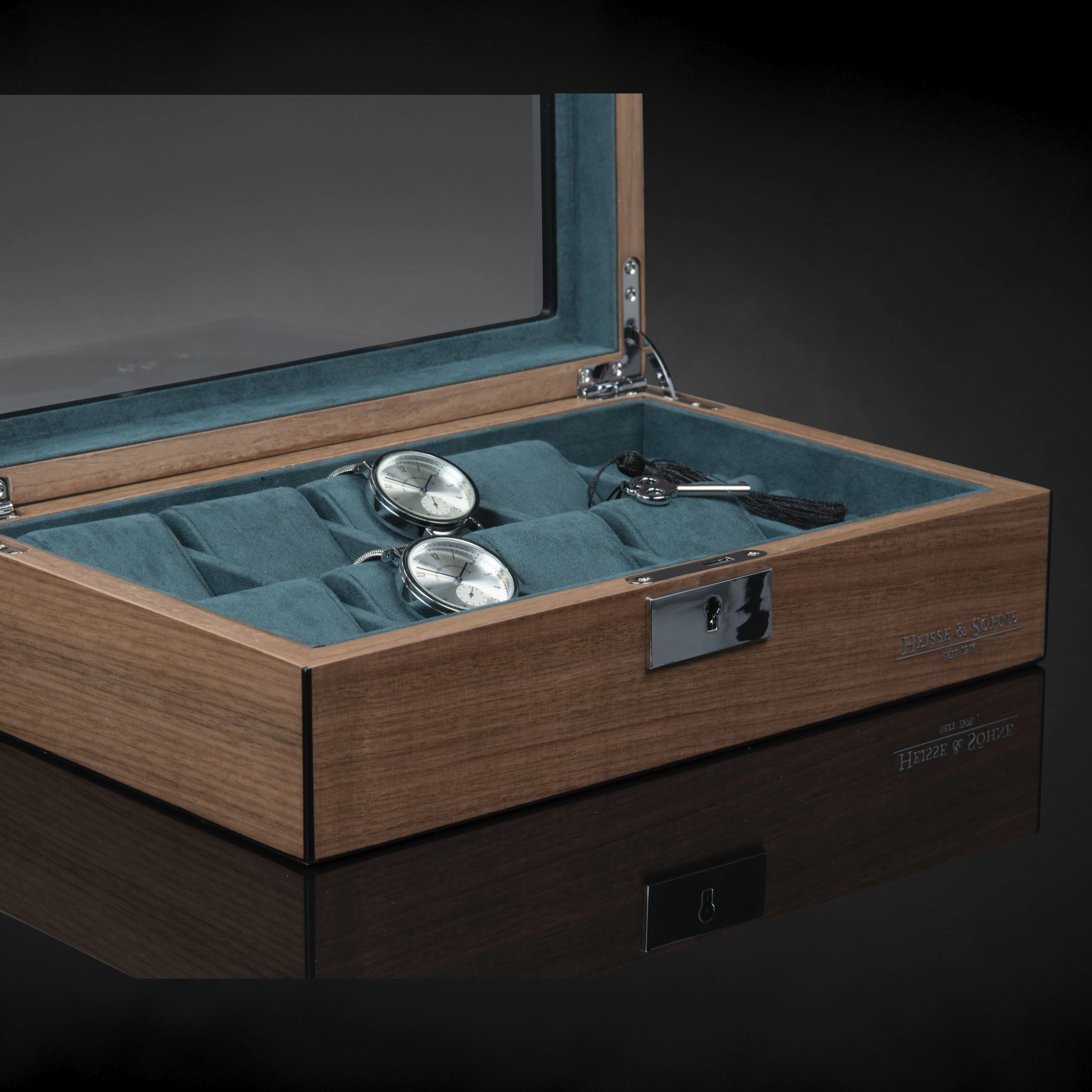 Borneaux 8+ Watches Walnut Box - Image 3