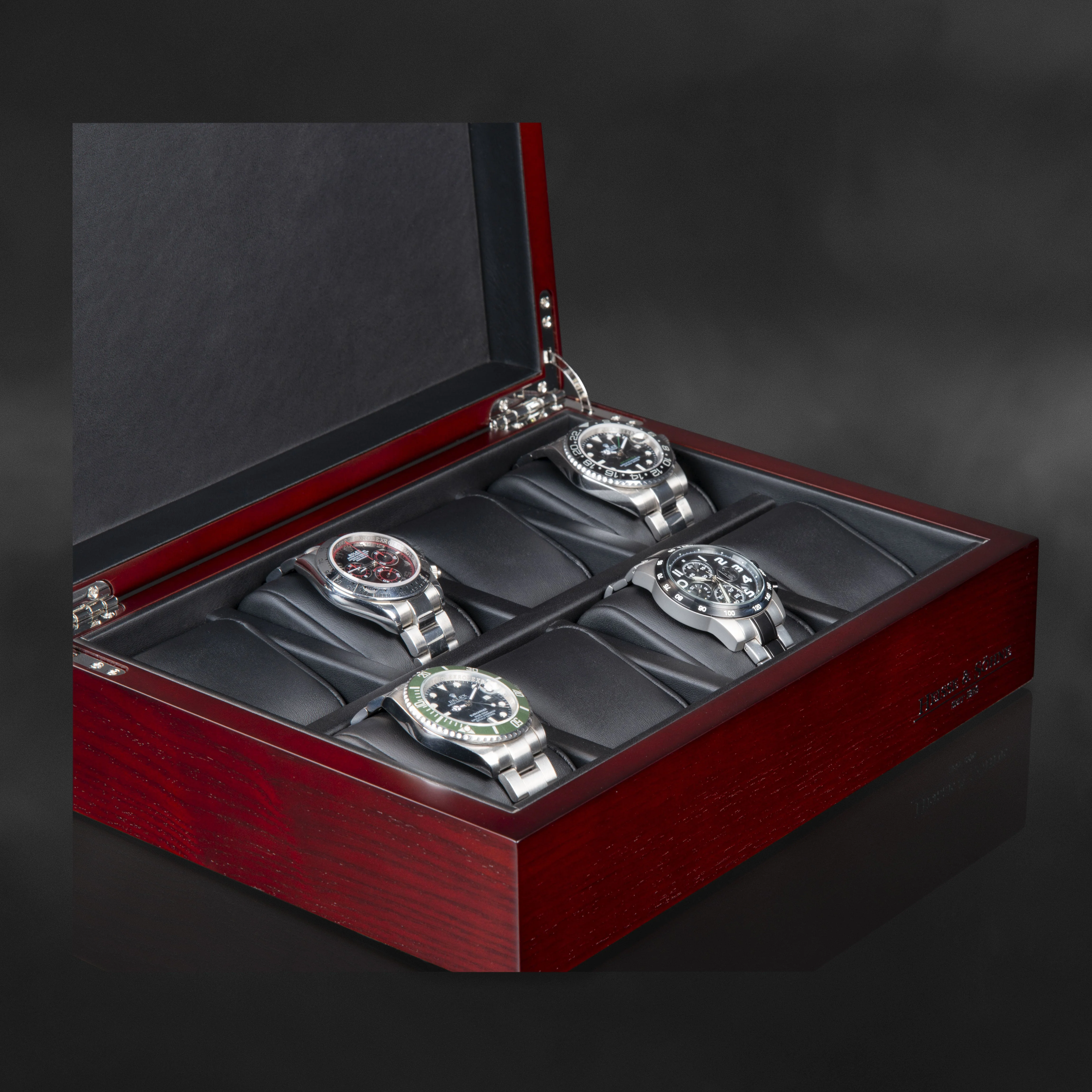 Bregano 8 Watches Cherry Box - Image 4