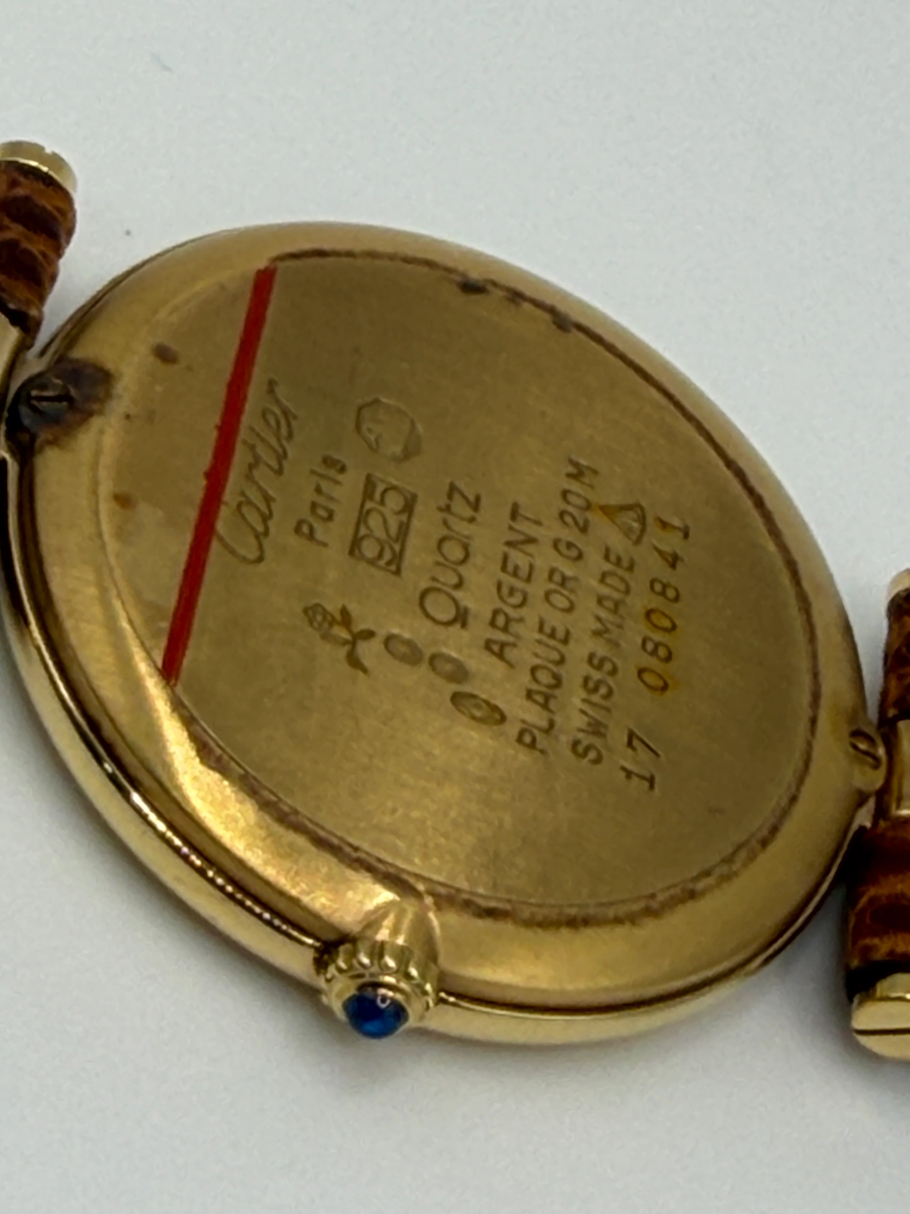 Cartier Large Vendome Rare Trinity Watch. ARGENT Cartier 925 Vermeil Quartz Ardent Factory Diamonds - Image 5