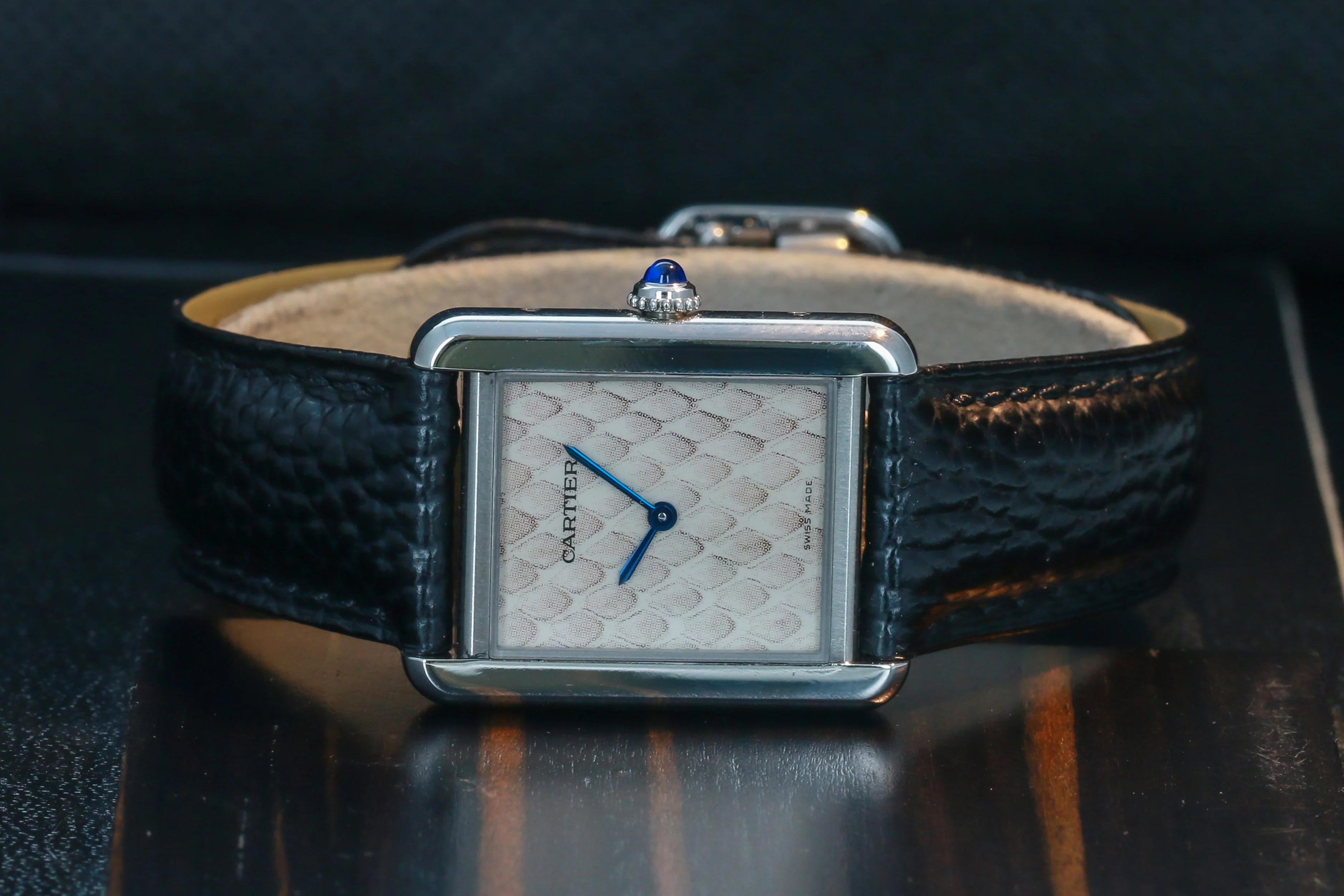 CARTIER TANK SOLO PYTHON Dial Rare #3170 - Image 2