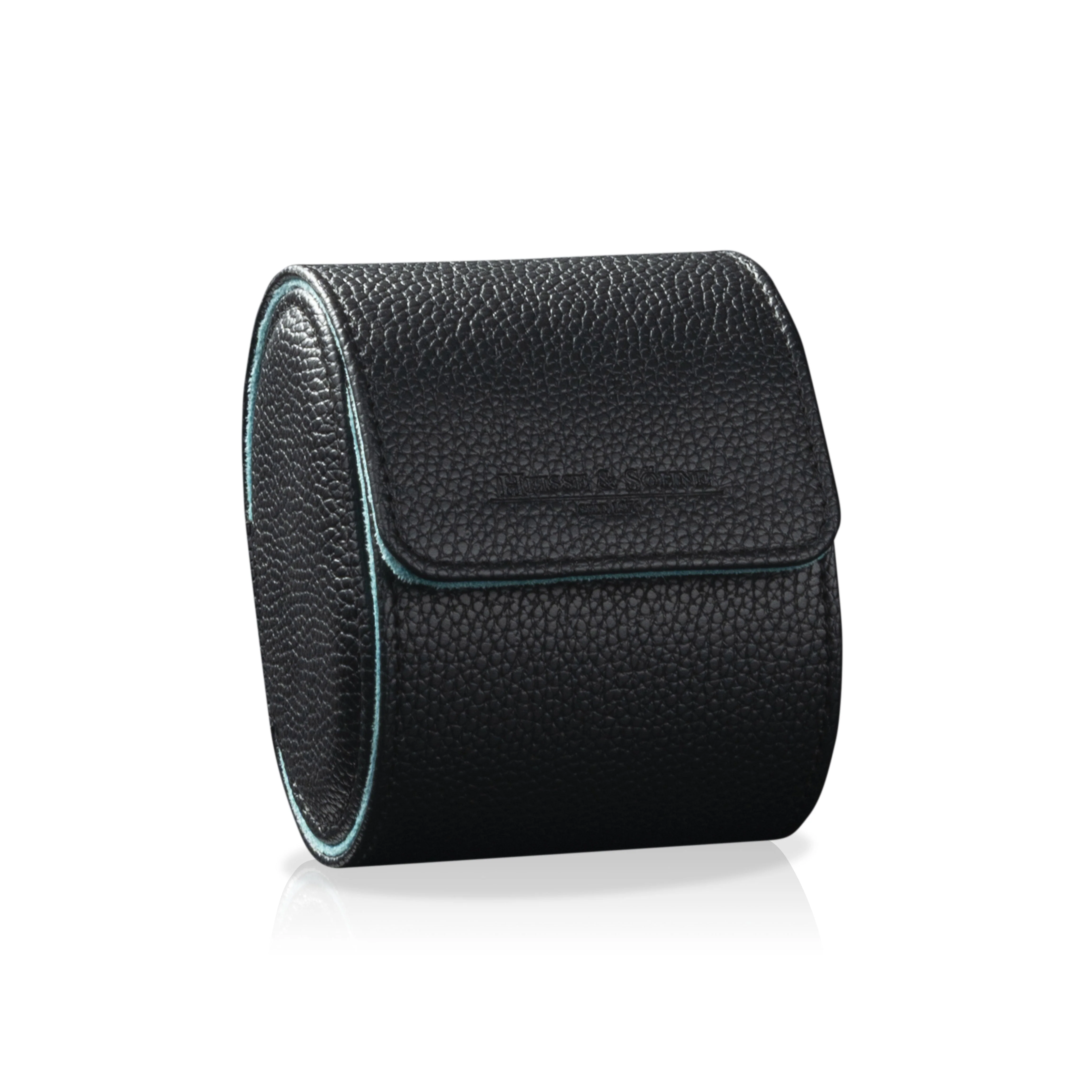 Charles Single Watch Roll Black & Turquoise - Image 2