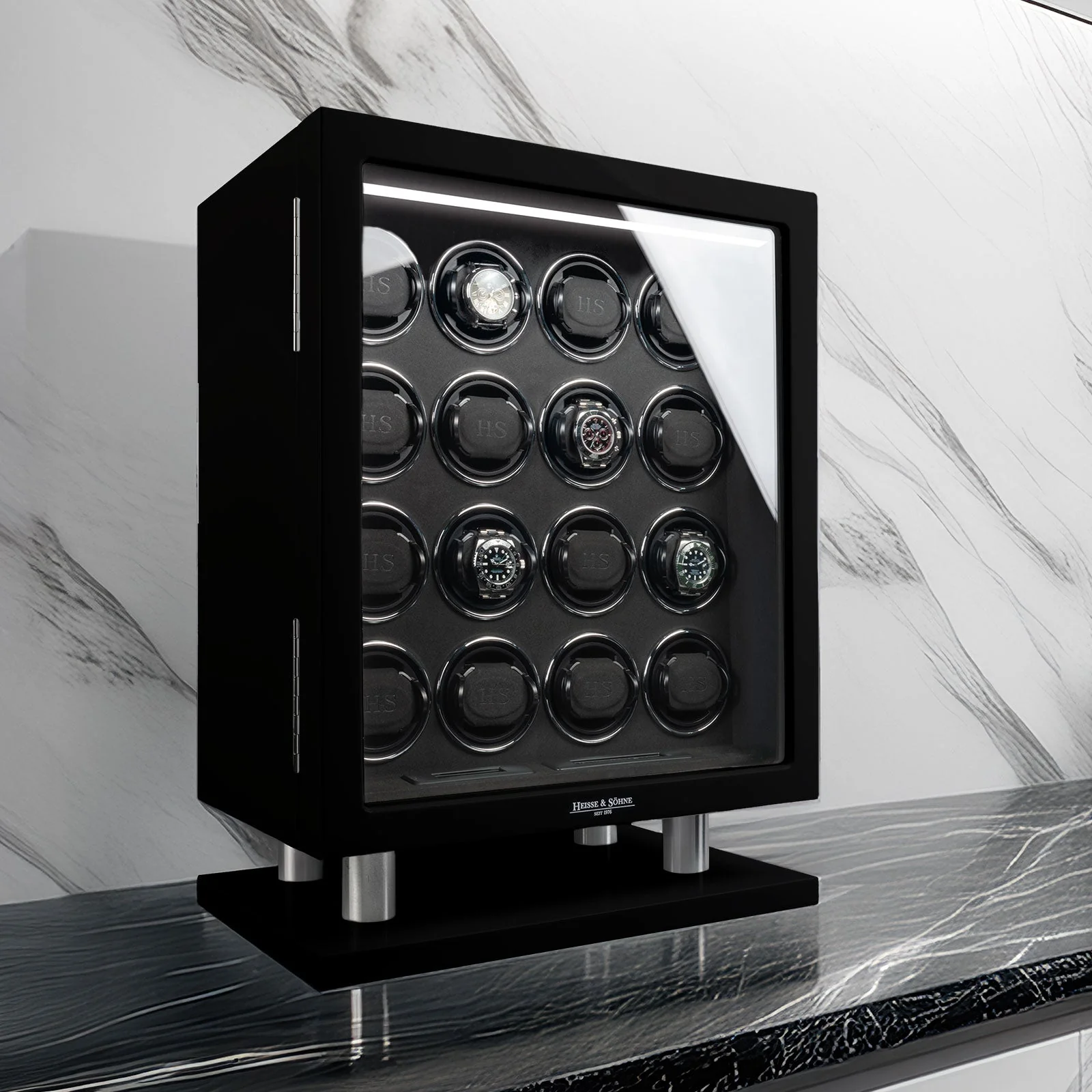 Collector Black 16 Watches - Image 3