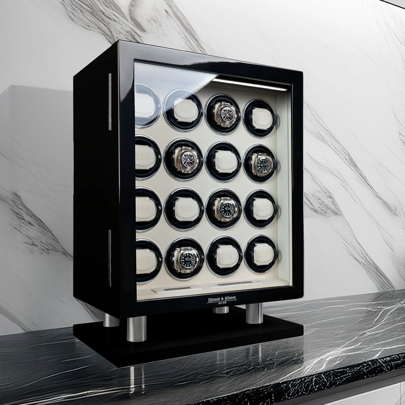 Collector Black and Cream 16 Watches - Image 3