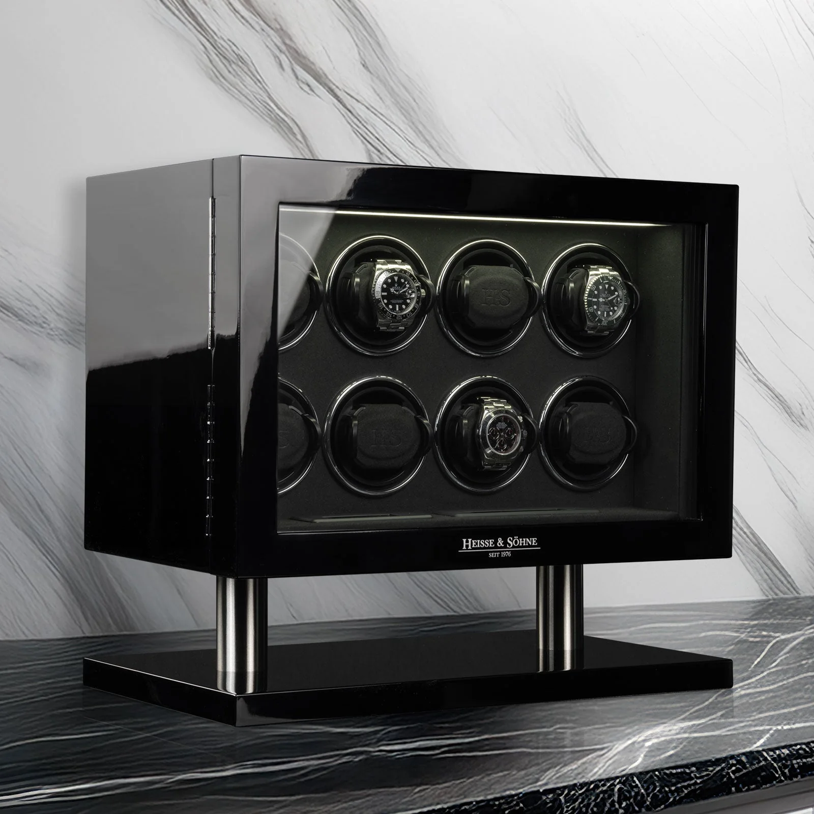 Collector Black High-Gloss 8 Watches - Image 3