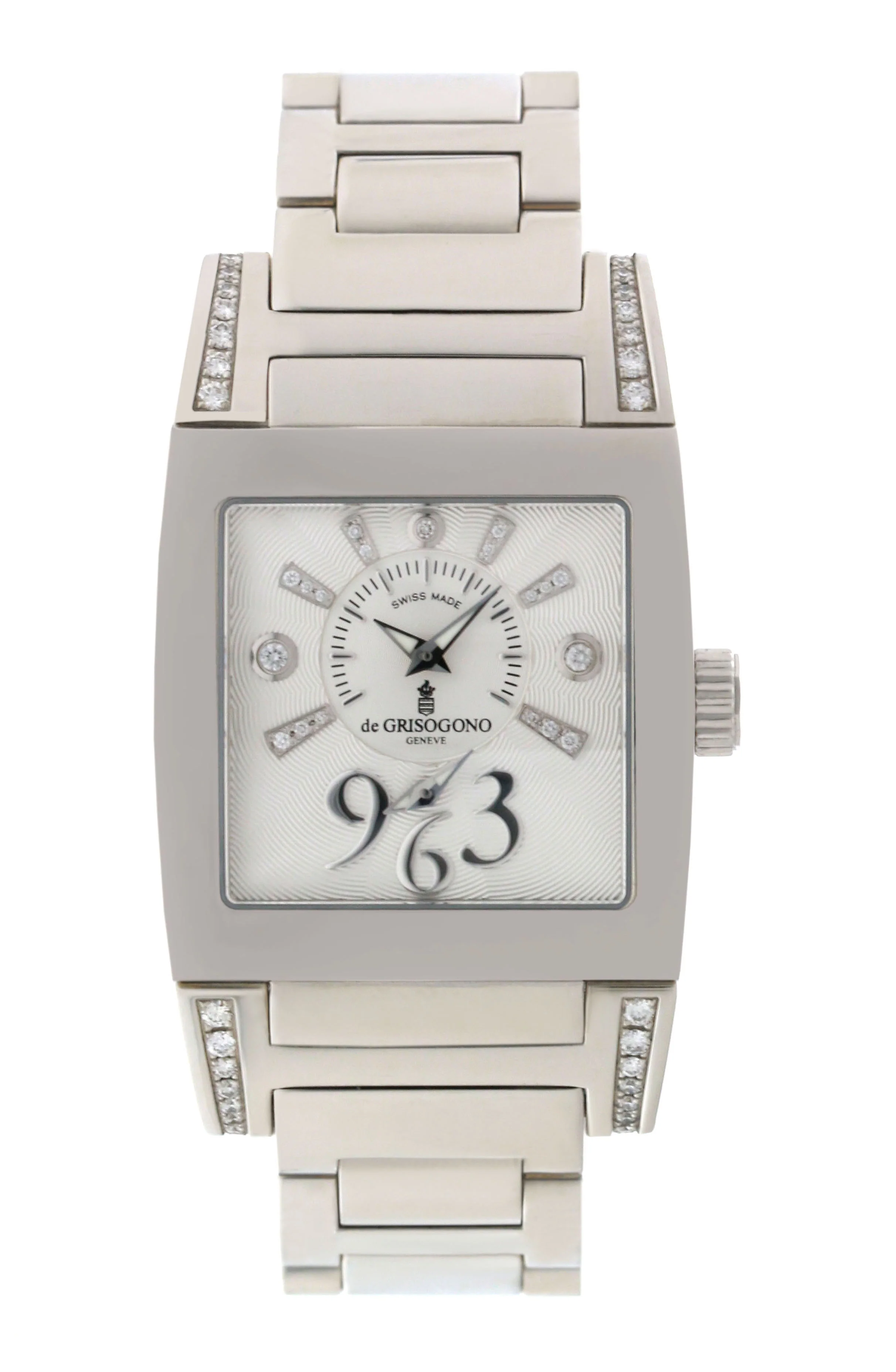 de Grisogono Lady's Tino Instrumentino No 5 Stainless Steel Silver Diamond Dial