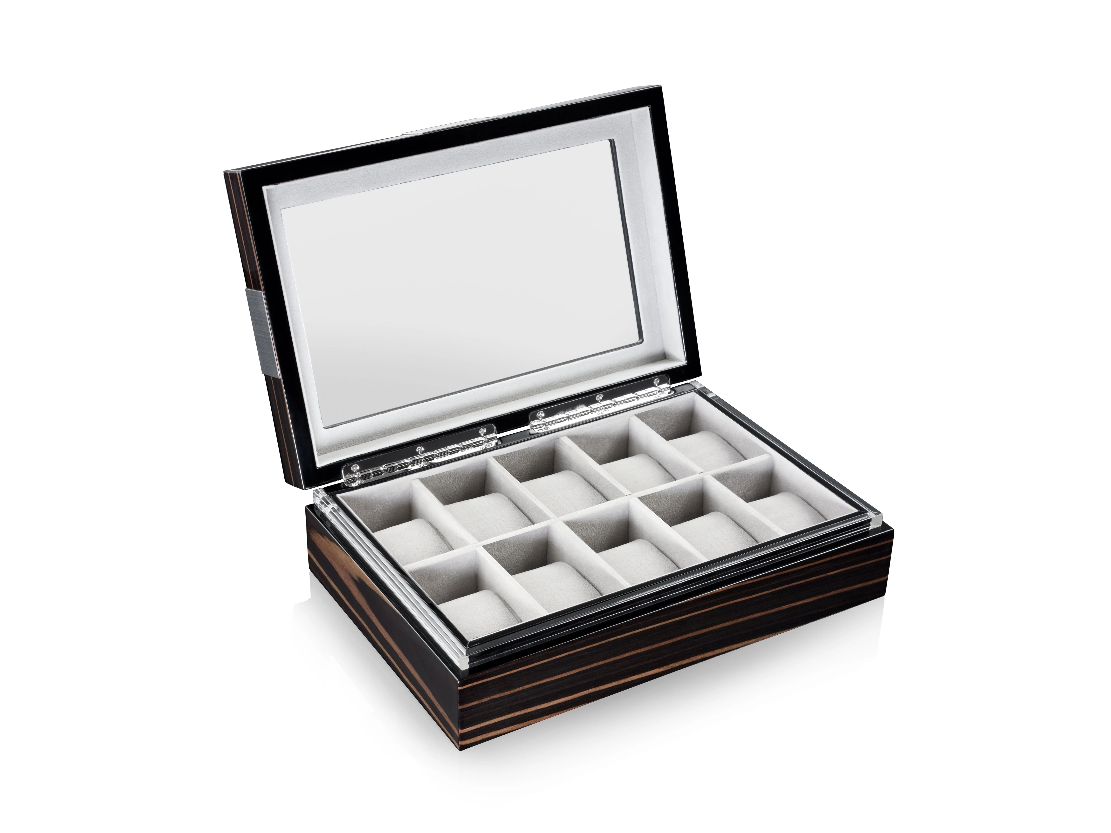 Executive 10 Watches Macassar & Gray Box - Image 3