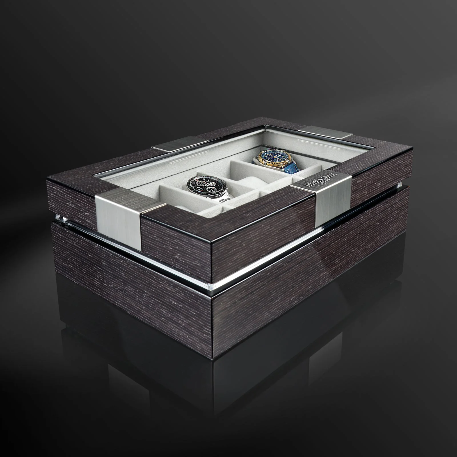 Executive 10 Watches Quercus & Gray Box - Image 5