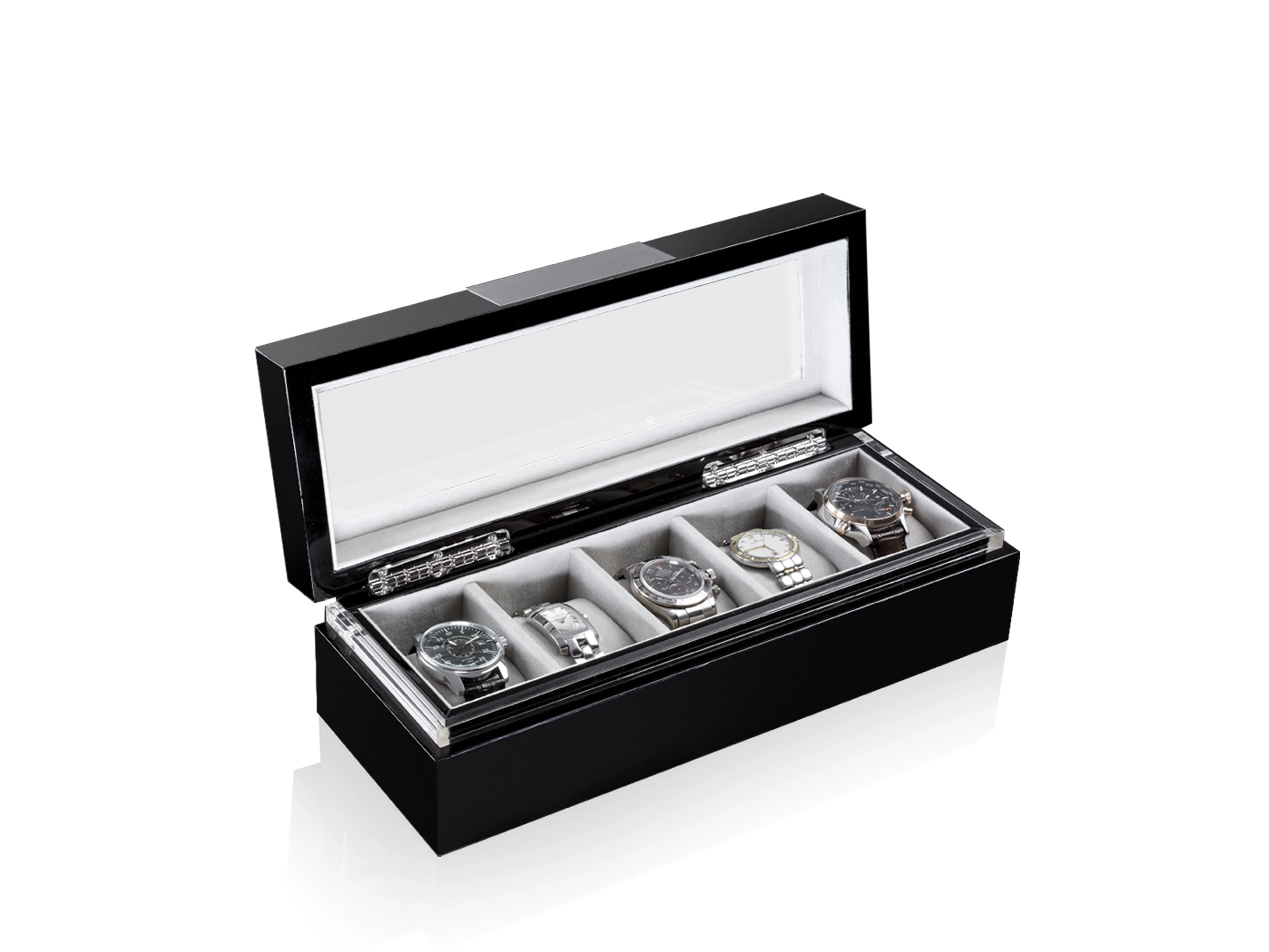 Executive 5 Watches Black & Gray Box