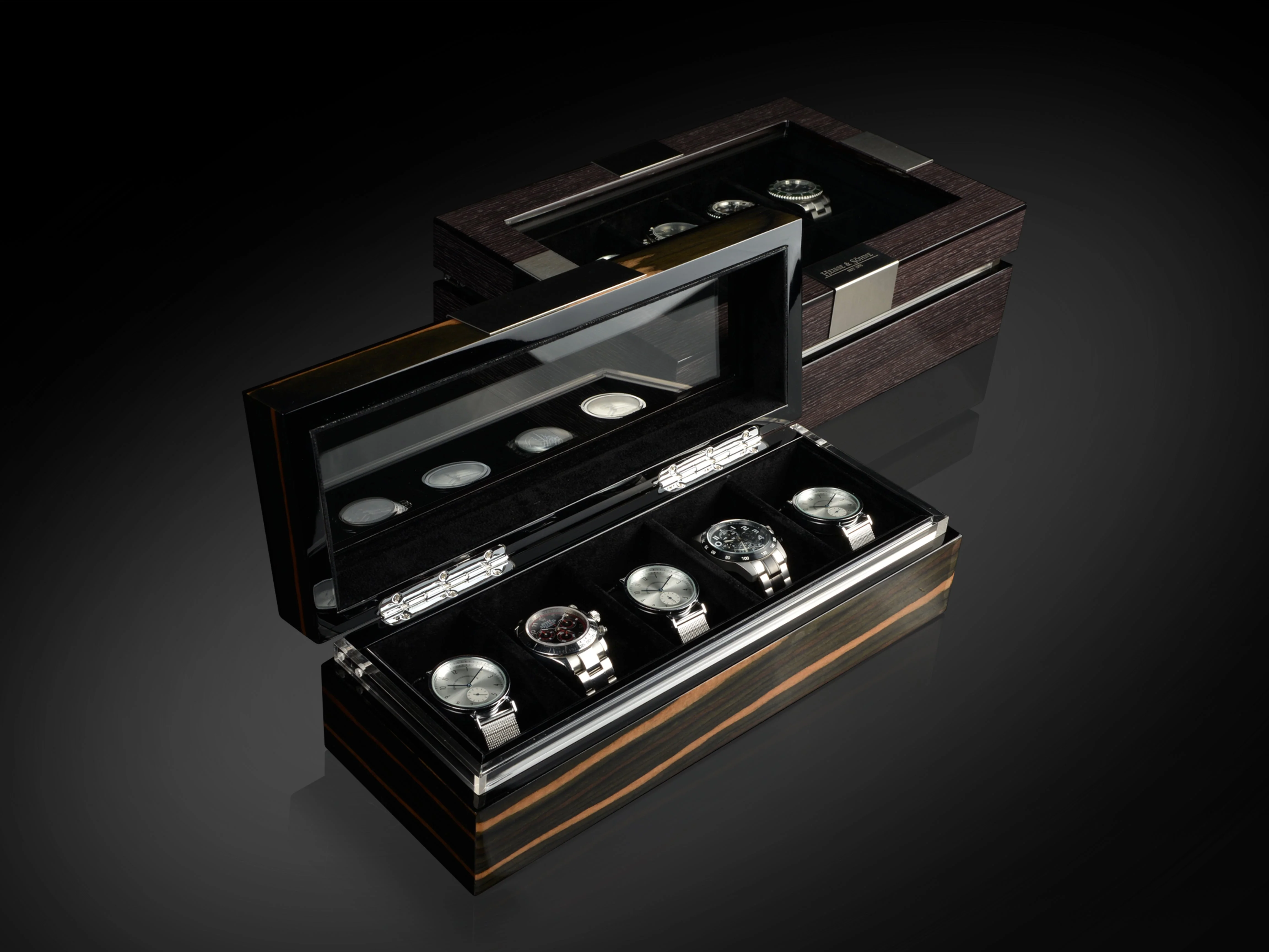 Executive 5 Watches Macassar & Black Box - Image 6