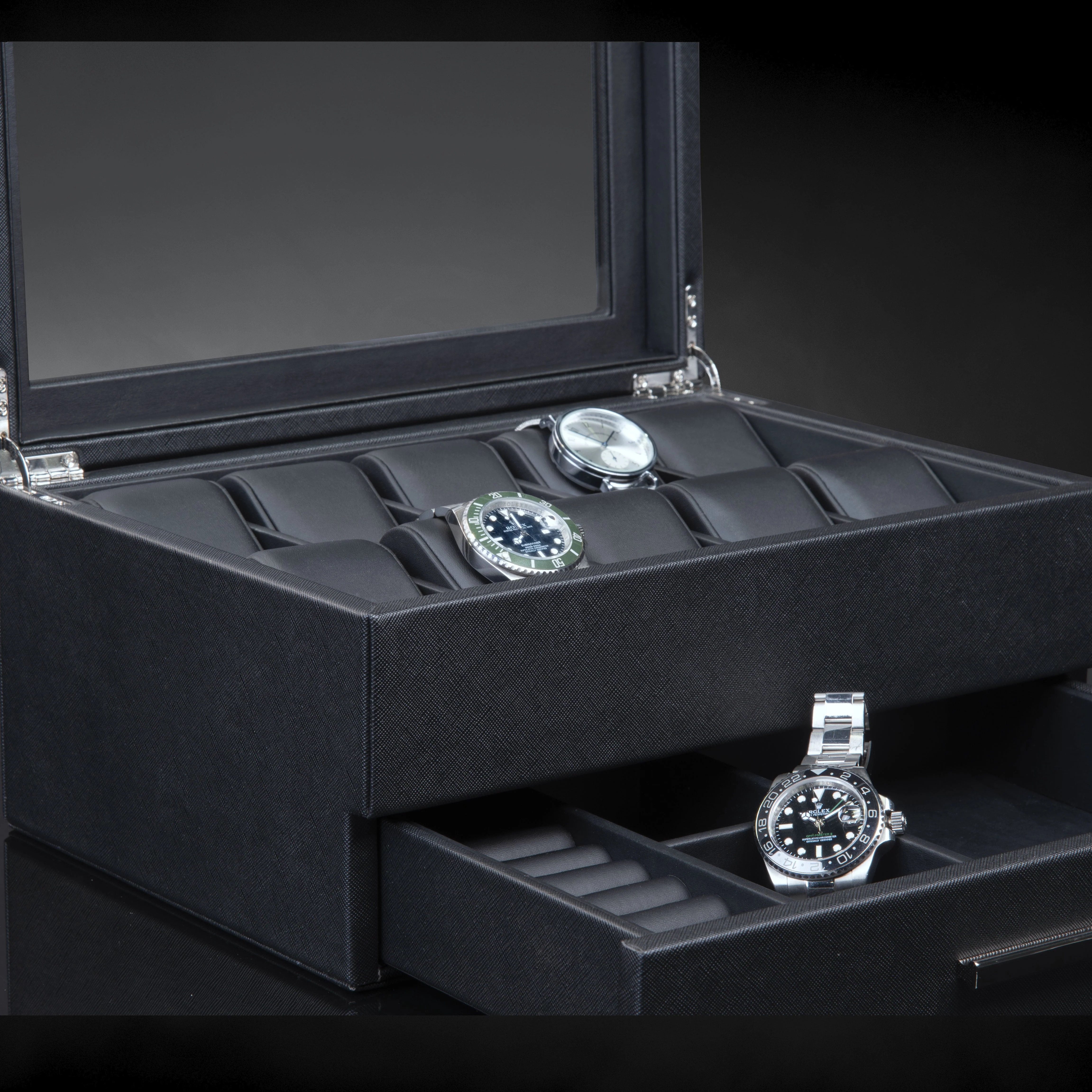 Heron 10+ Watches Black Box - Image 3
