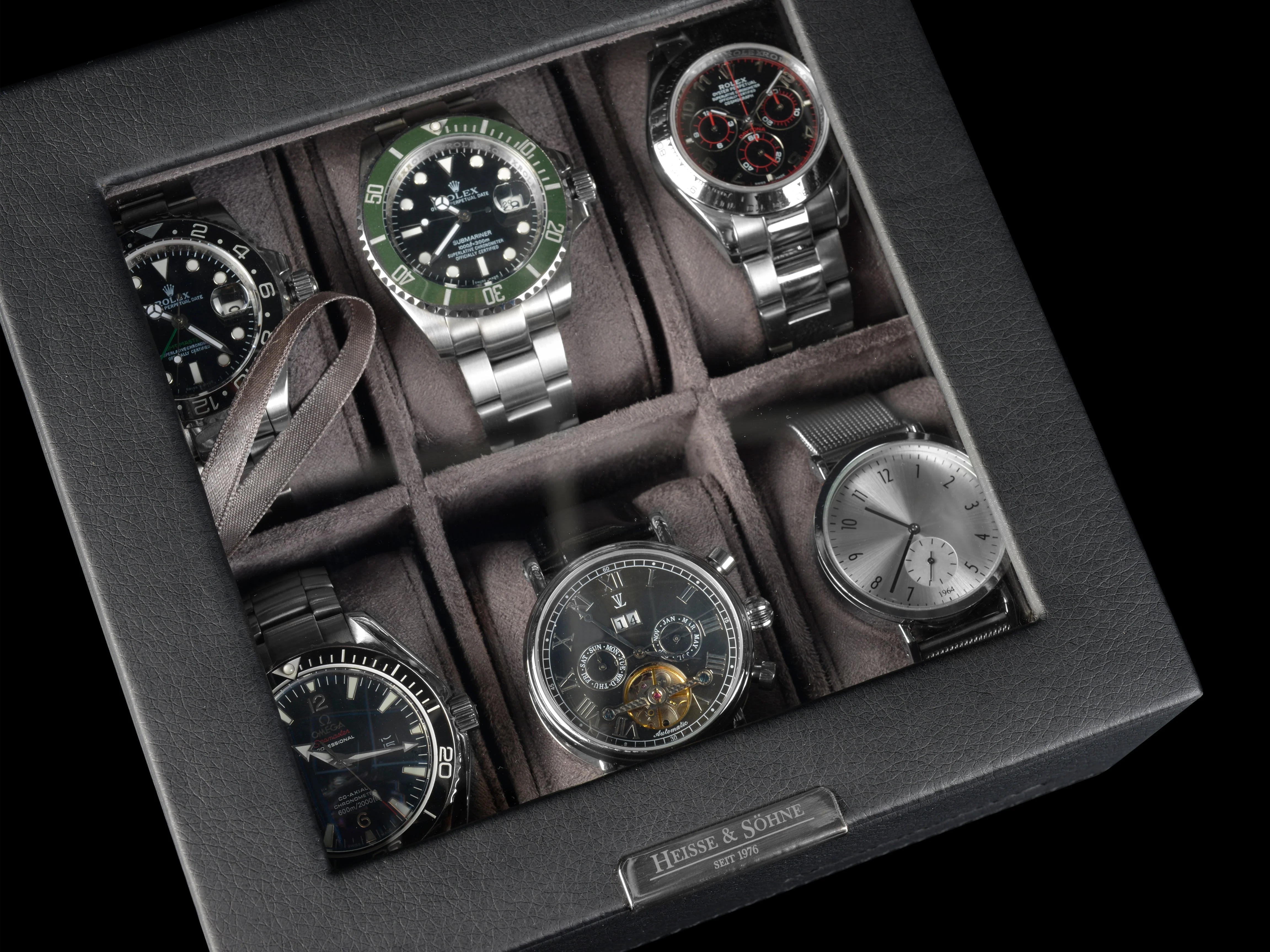Mirage Watch Box L Black 6 - Top Part - Image 5