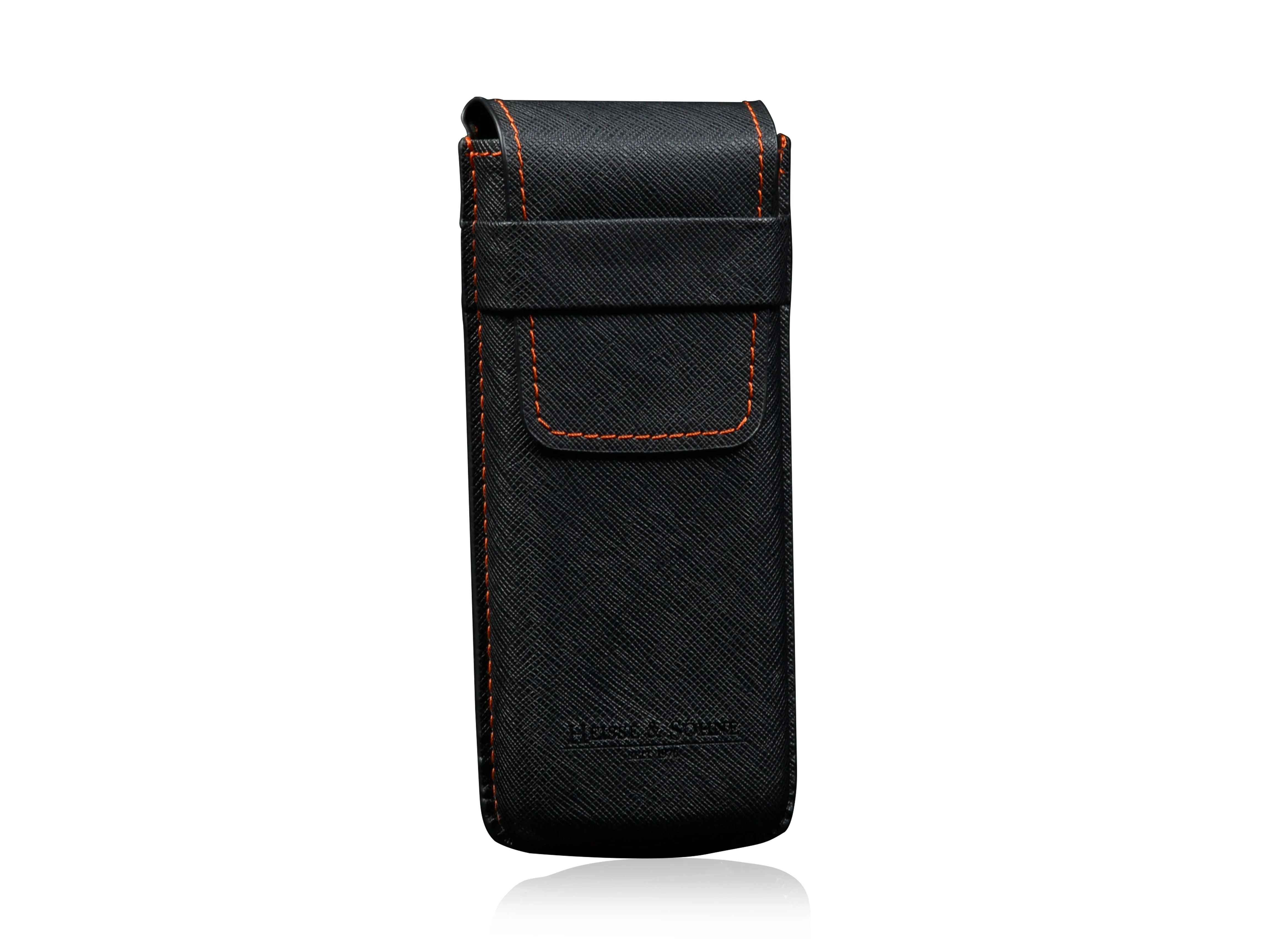 Mondo Saffiano Black & Orange