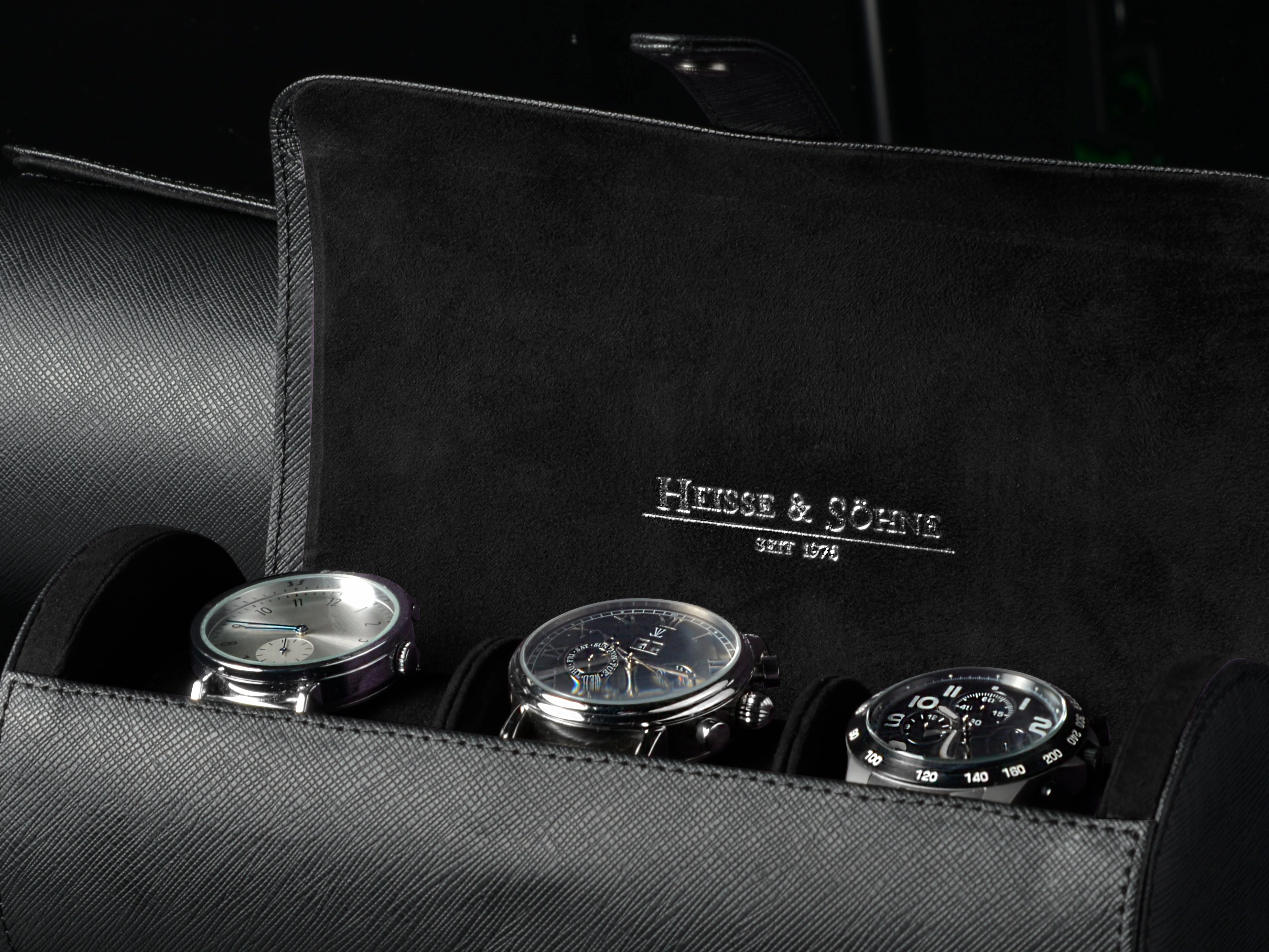Rondo 3 Watch Roll Black - Image 5