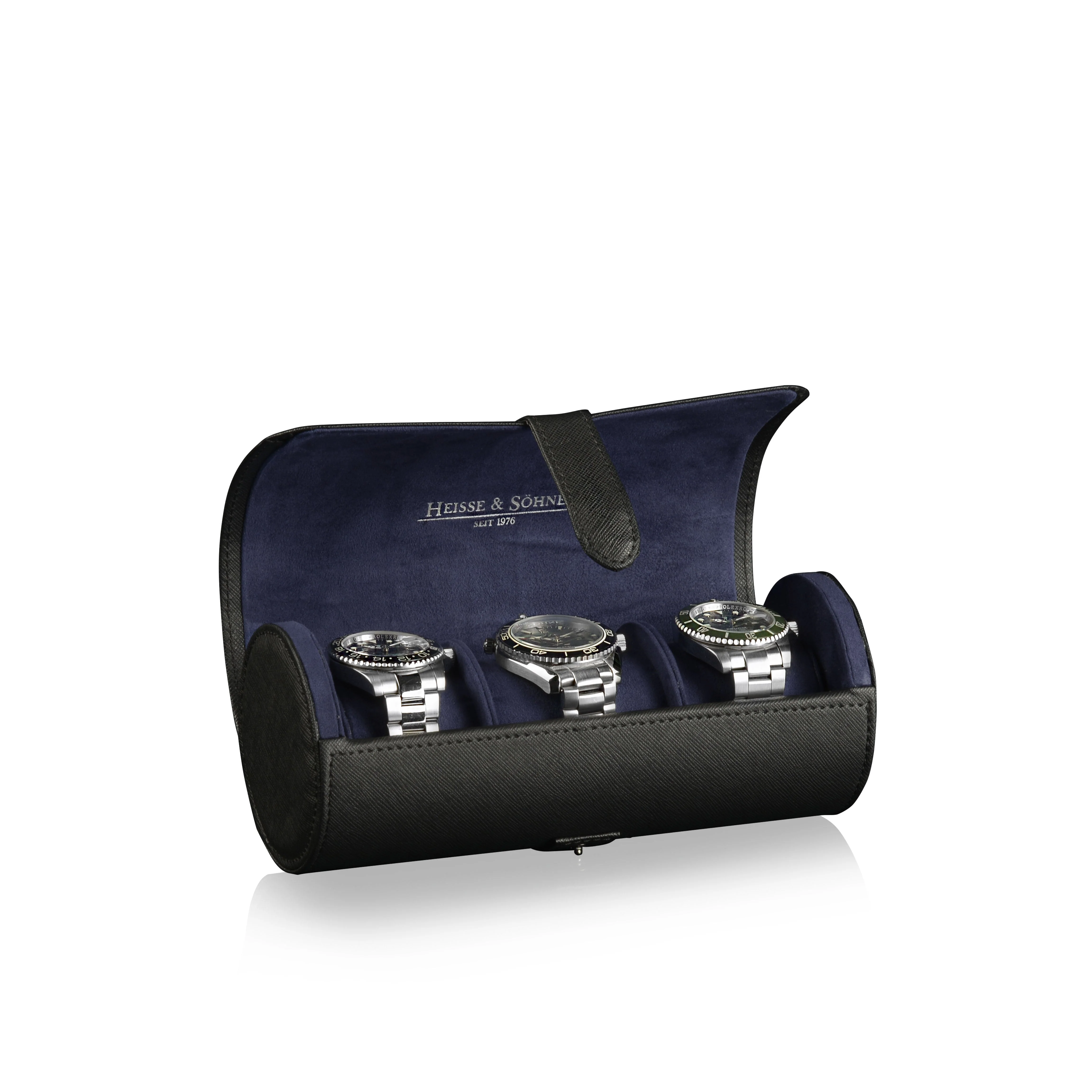 Rondo 3 Watch Roll Black & Blue - Image 3