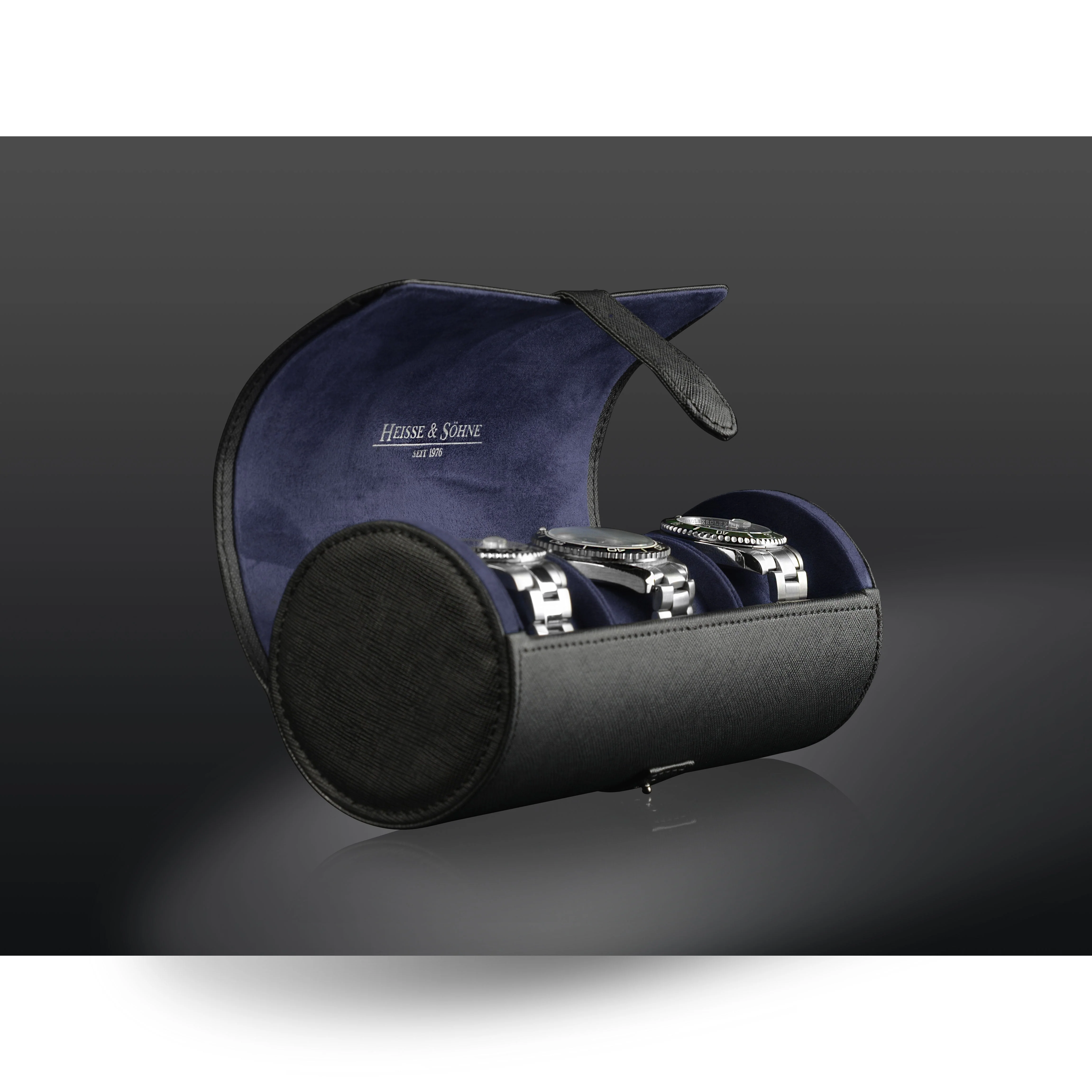 Rondo 3 Watch Roll Black & Blue - Image 6
