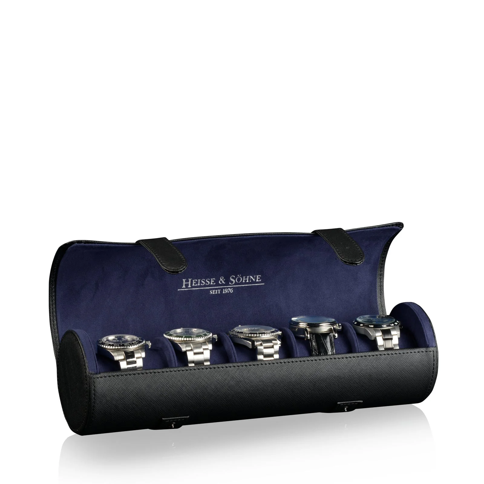Rondo 5 Watch Roll Black & Blue - Image 3
