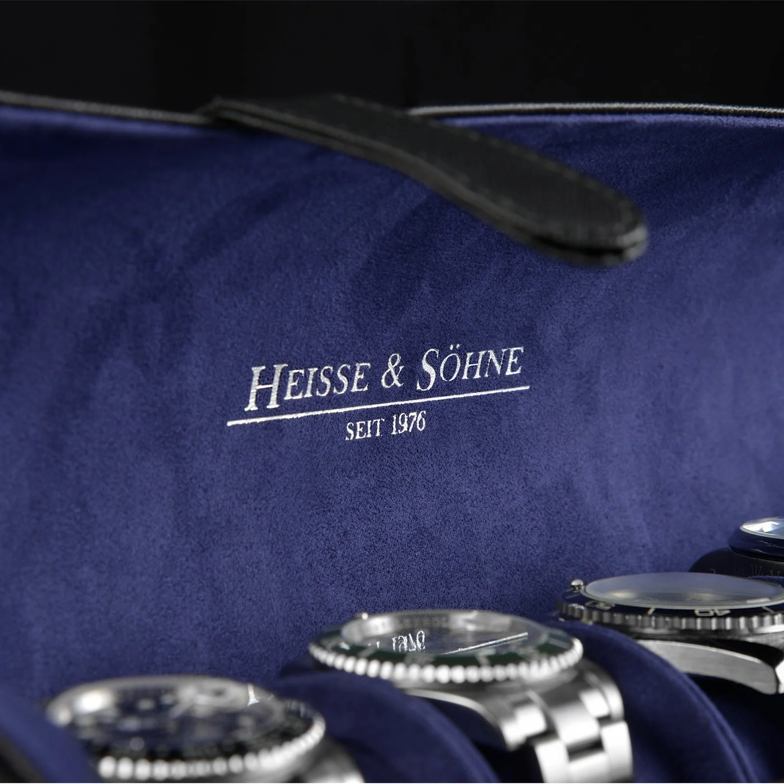 Rondo 5 Watch Roll Black & Blue - Image 6