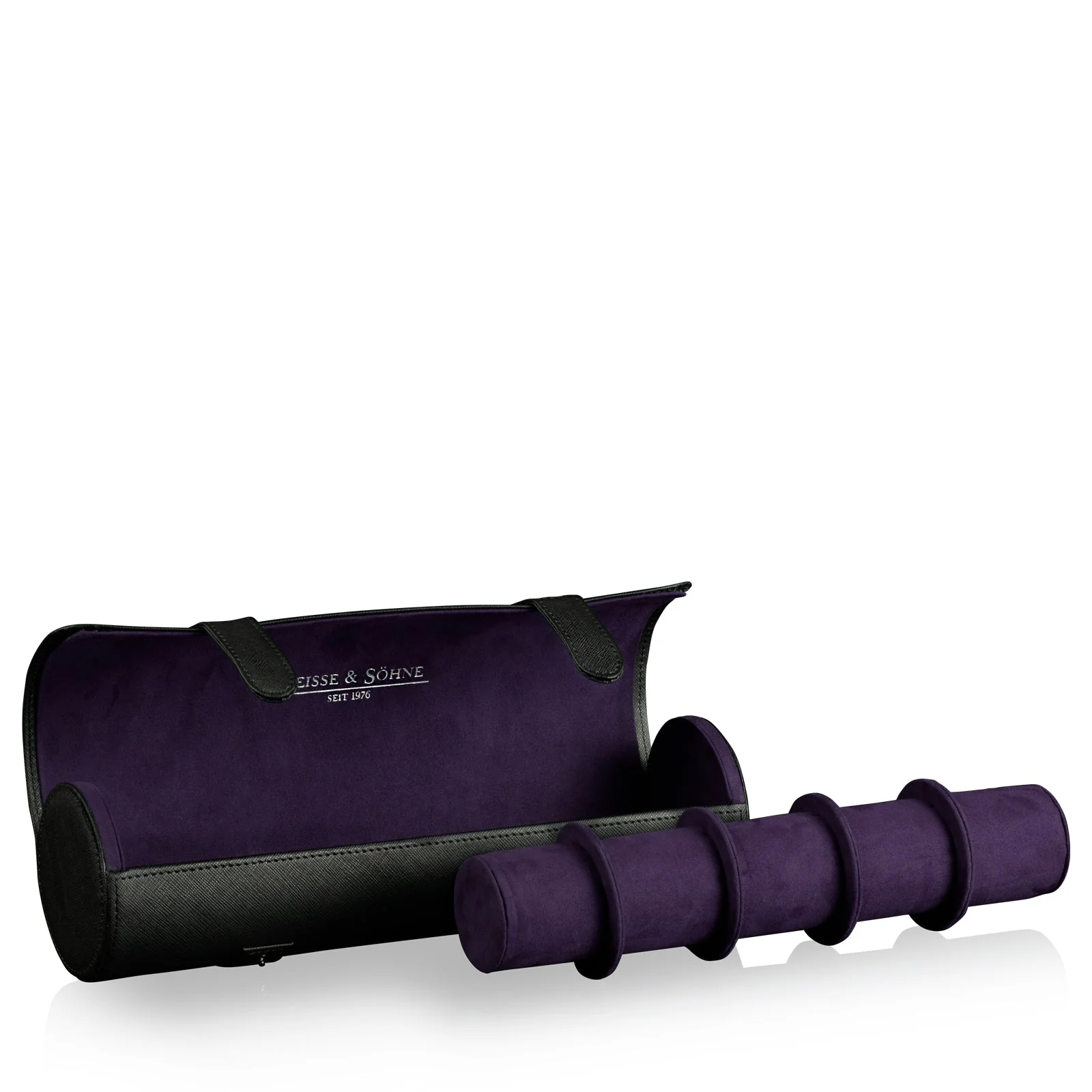 Rondo 5 Watch Roll Black & Purple - Image 3