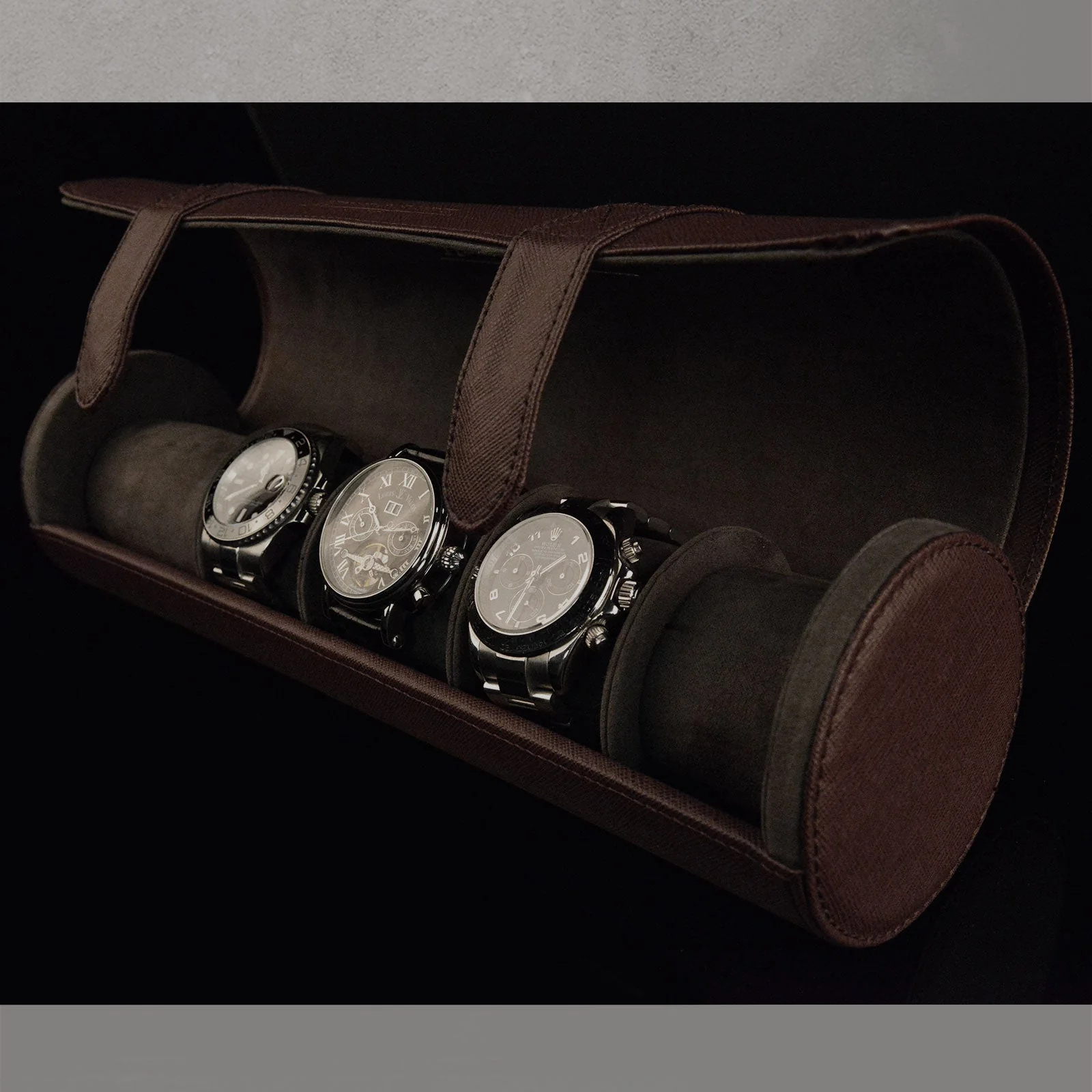 Rondo 5 Watch Roll Brown - Image 6