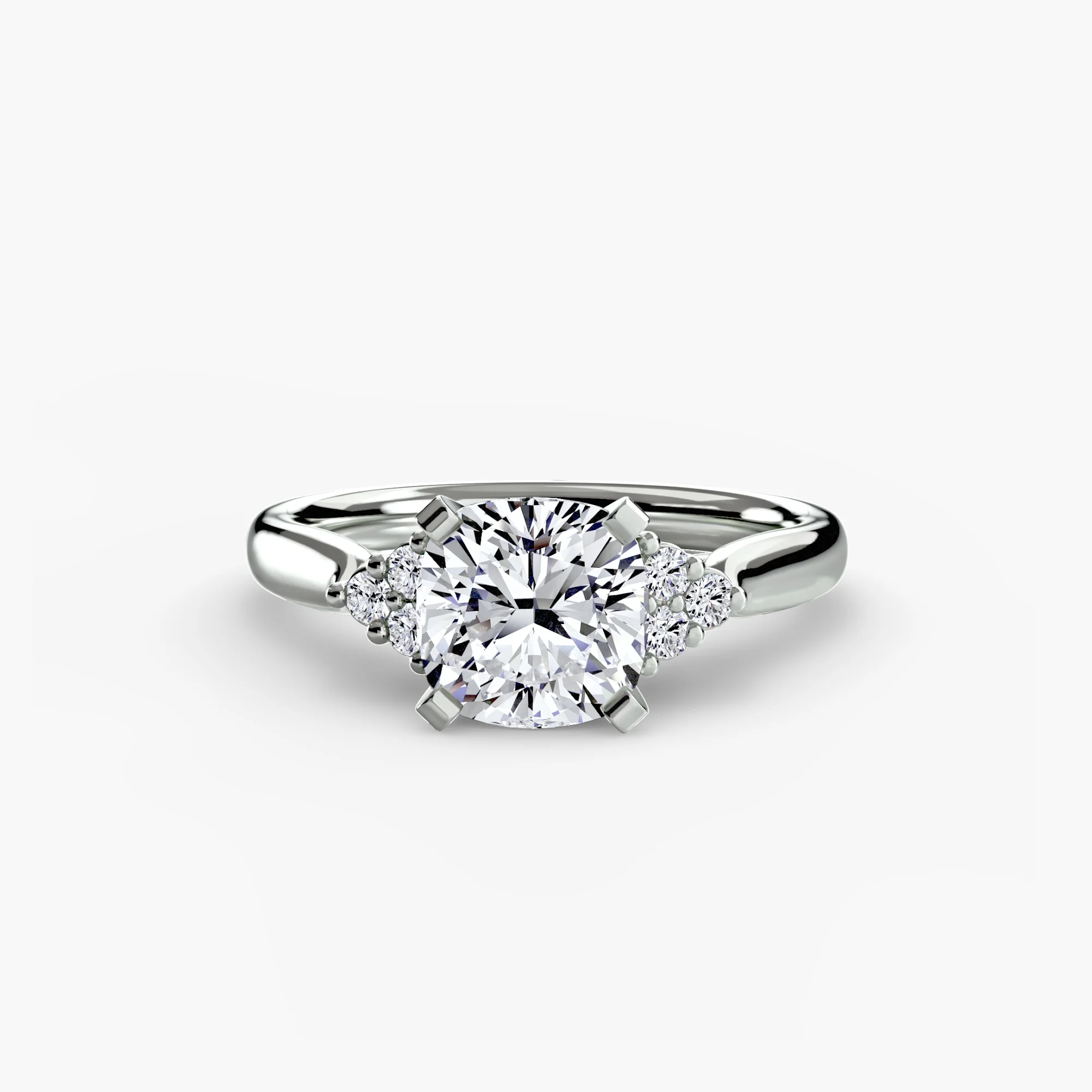 Solitaire with Cluster Shoulders 2 - Image 34