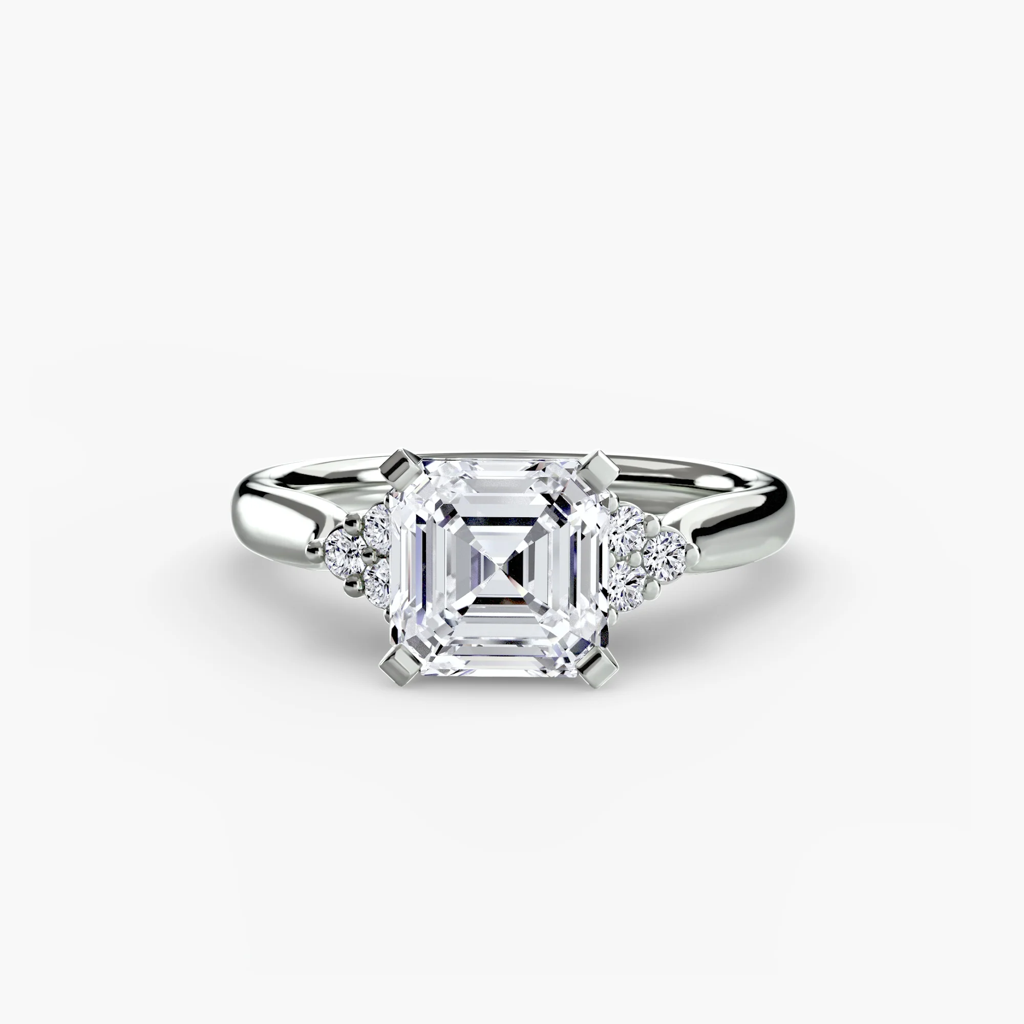 Solitaire with Cluster Shoulders 2 - Image 70