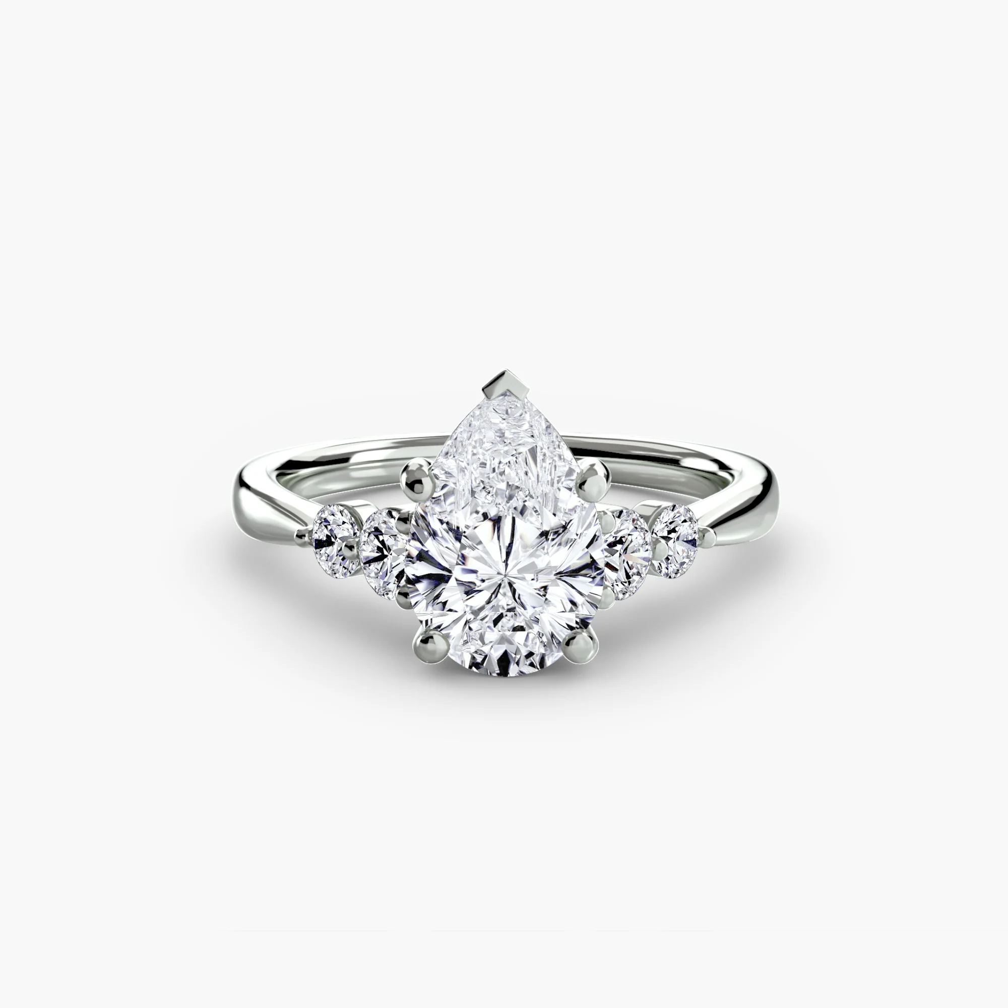 Solitaire with Shoulder Accents 2 - Image 6