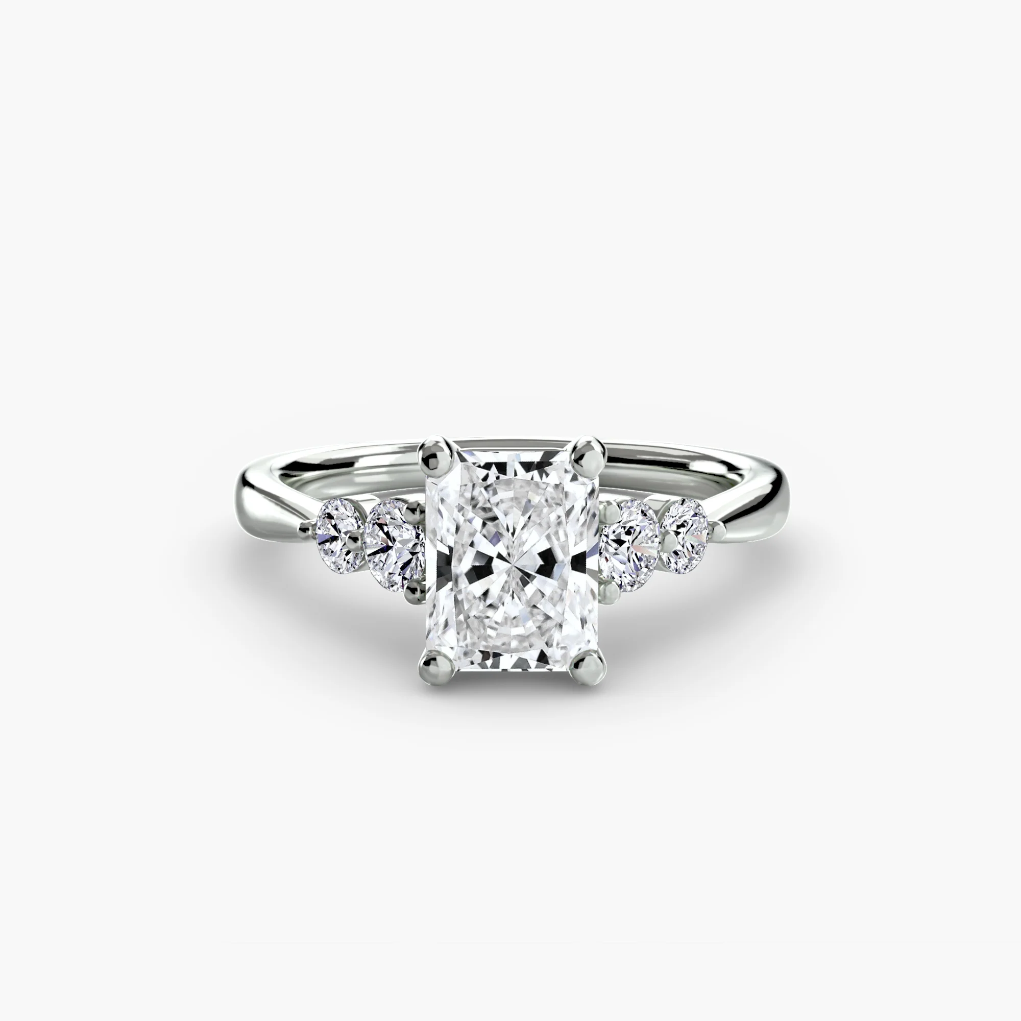 Solitaire with Shoulder Accents 2 - Image 9