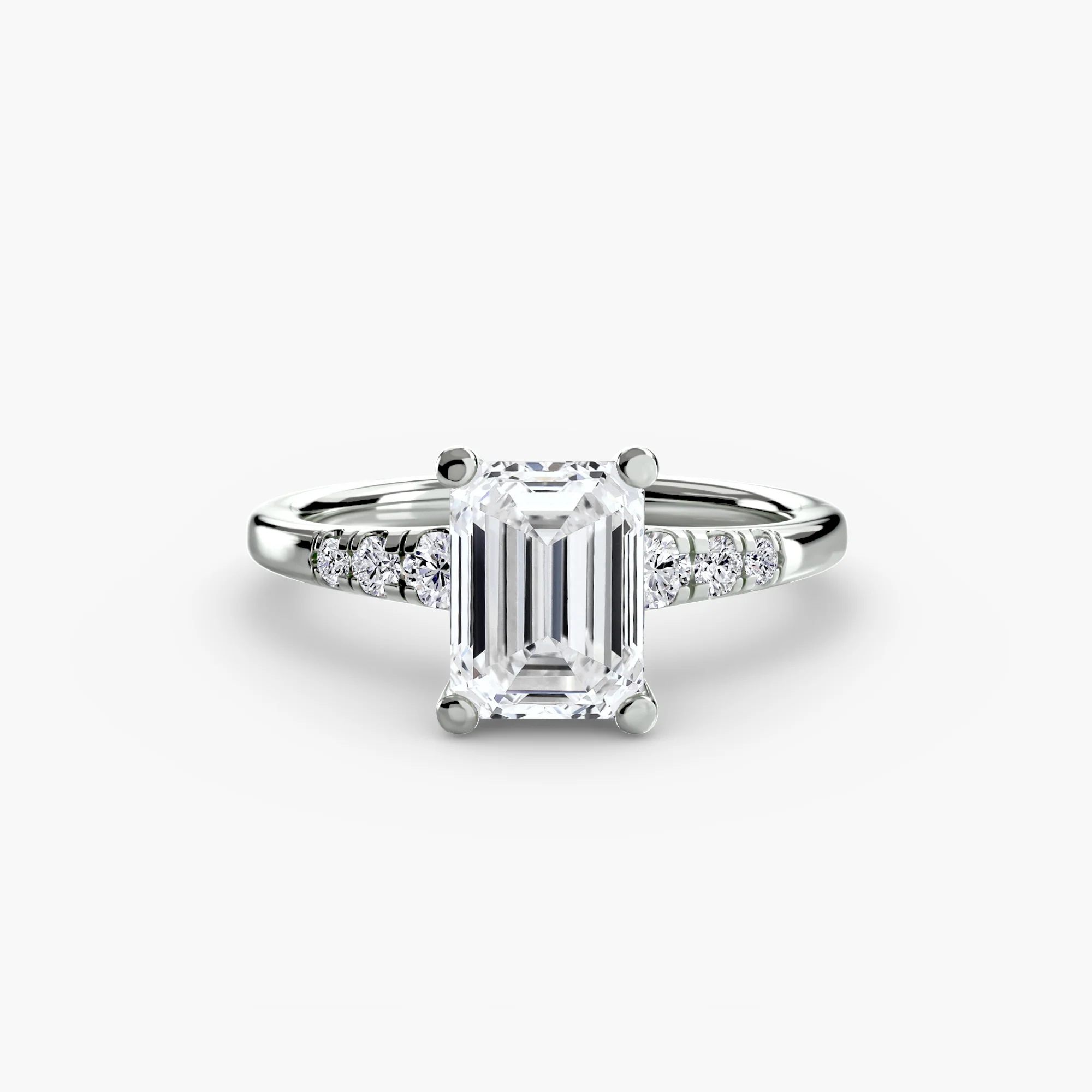 Solitaire with Shoulder Accents - Image 37