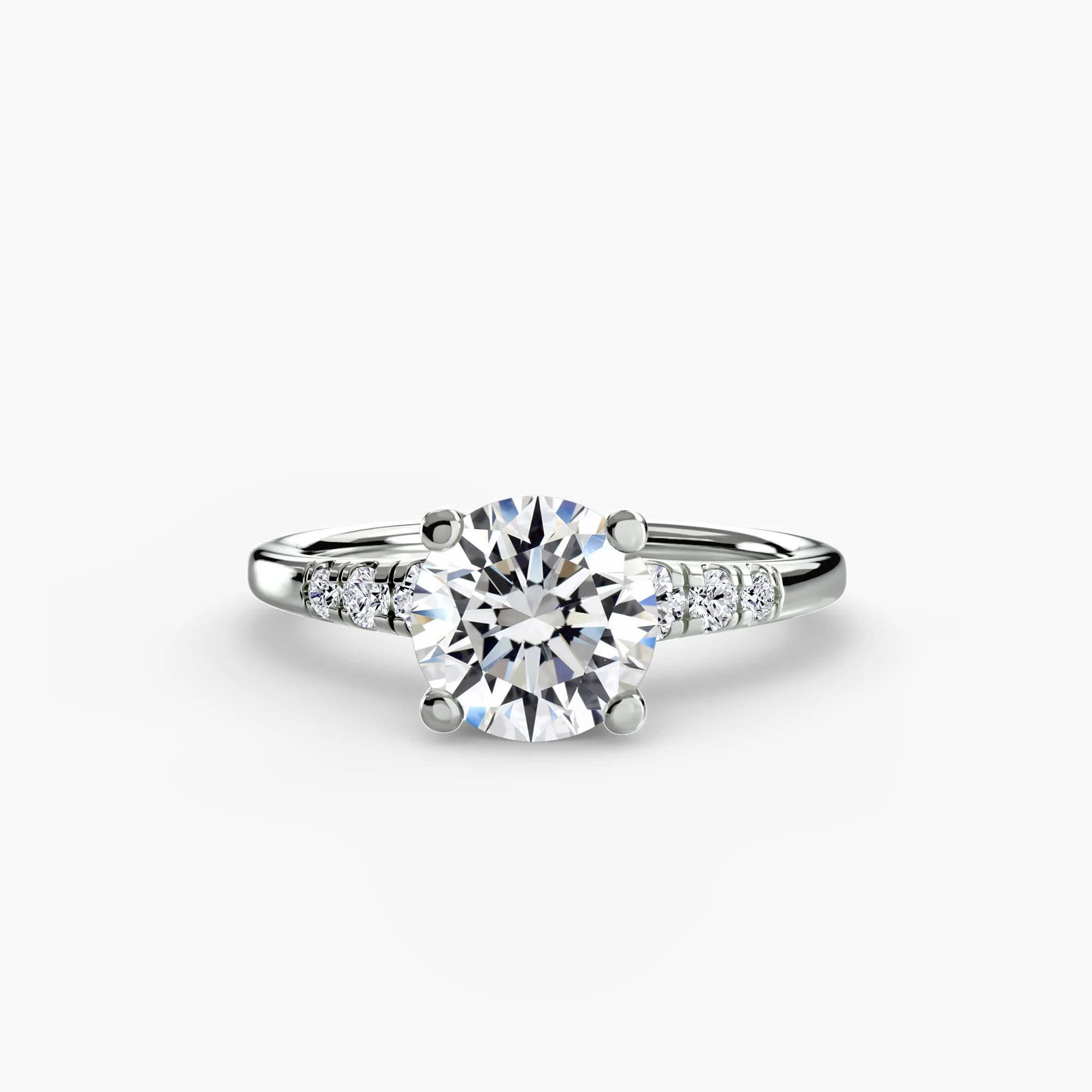 Solitaire with Shoulder Accents - Image 62