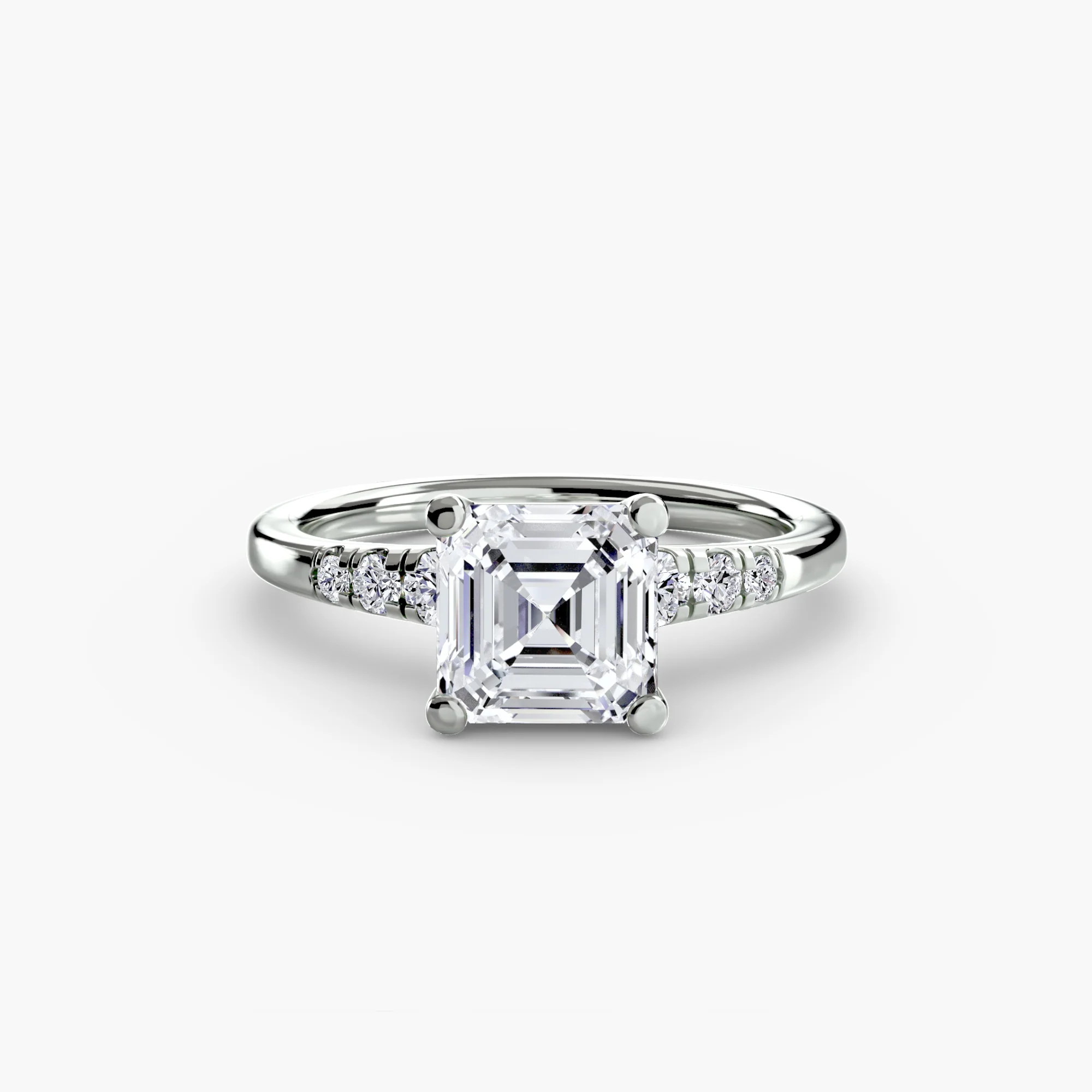 Solitaire with Shoulder Accents - Image 70