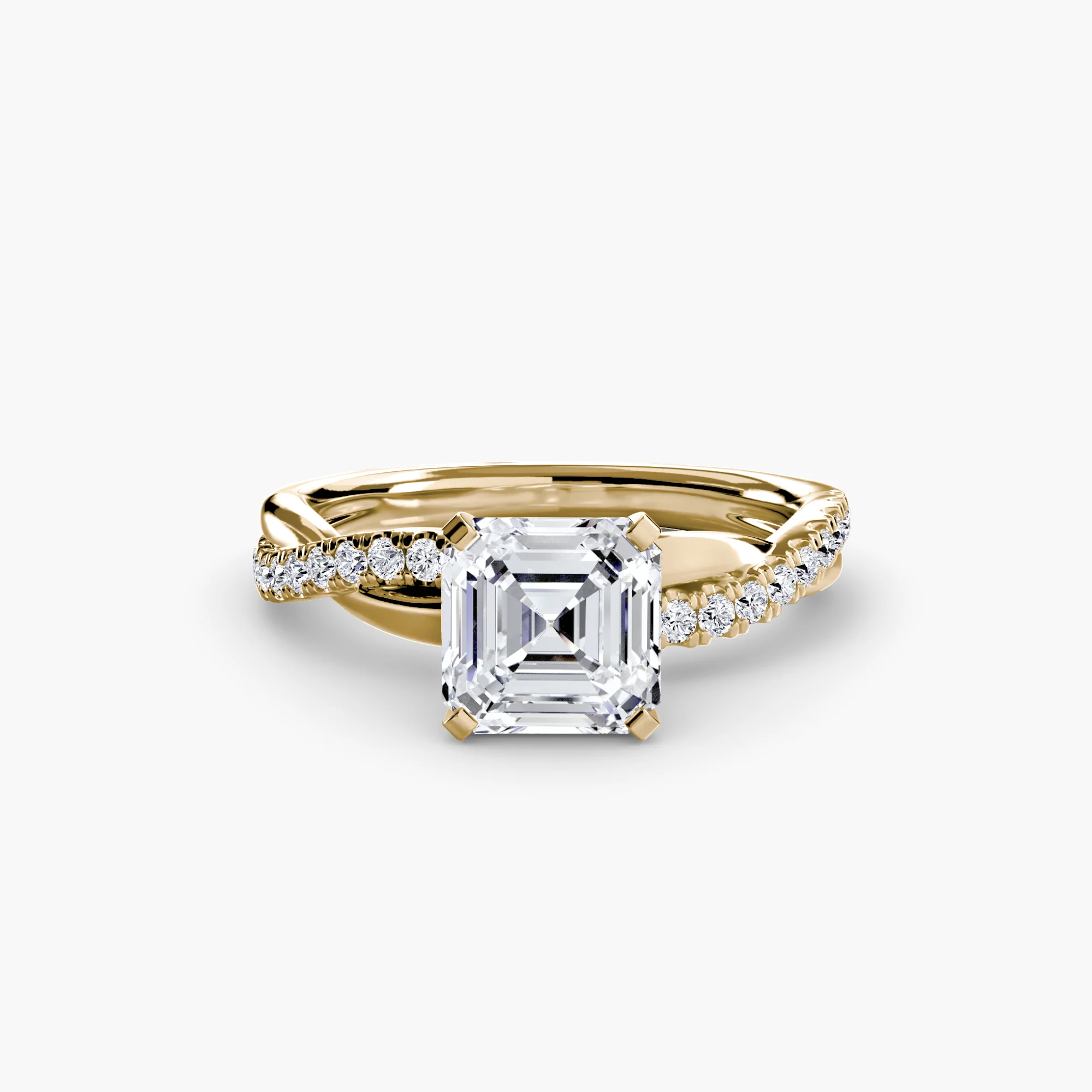 The Emerald Twist Pavé Ring - Image 18