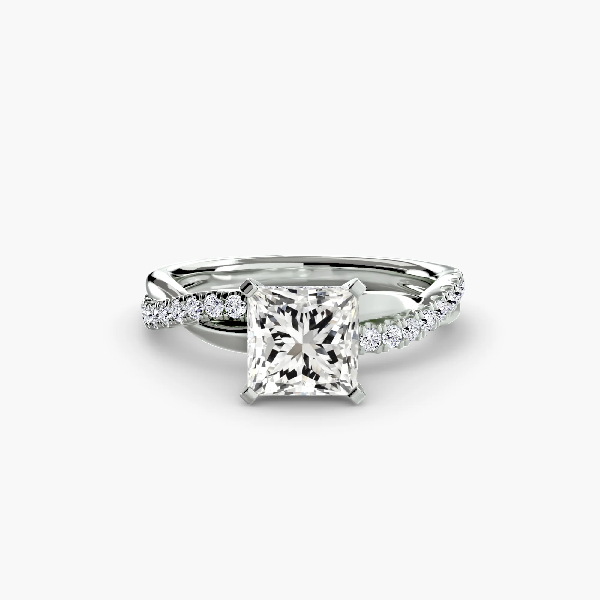 The Emerald Twist Pavé Ring - Image 2