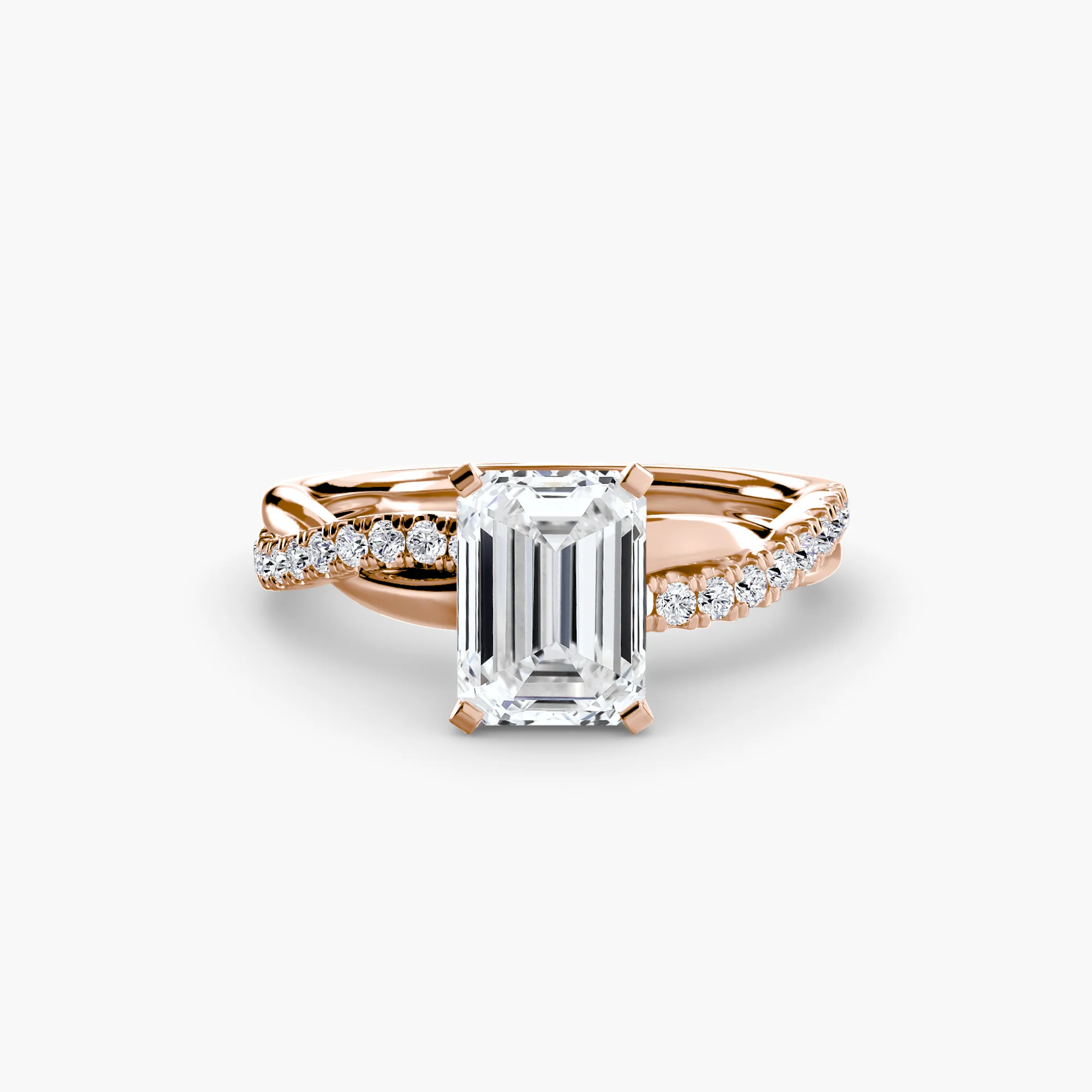The Emerald Twist Pavé Ring - Image 24