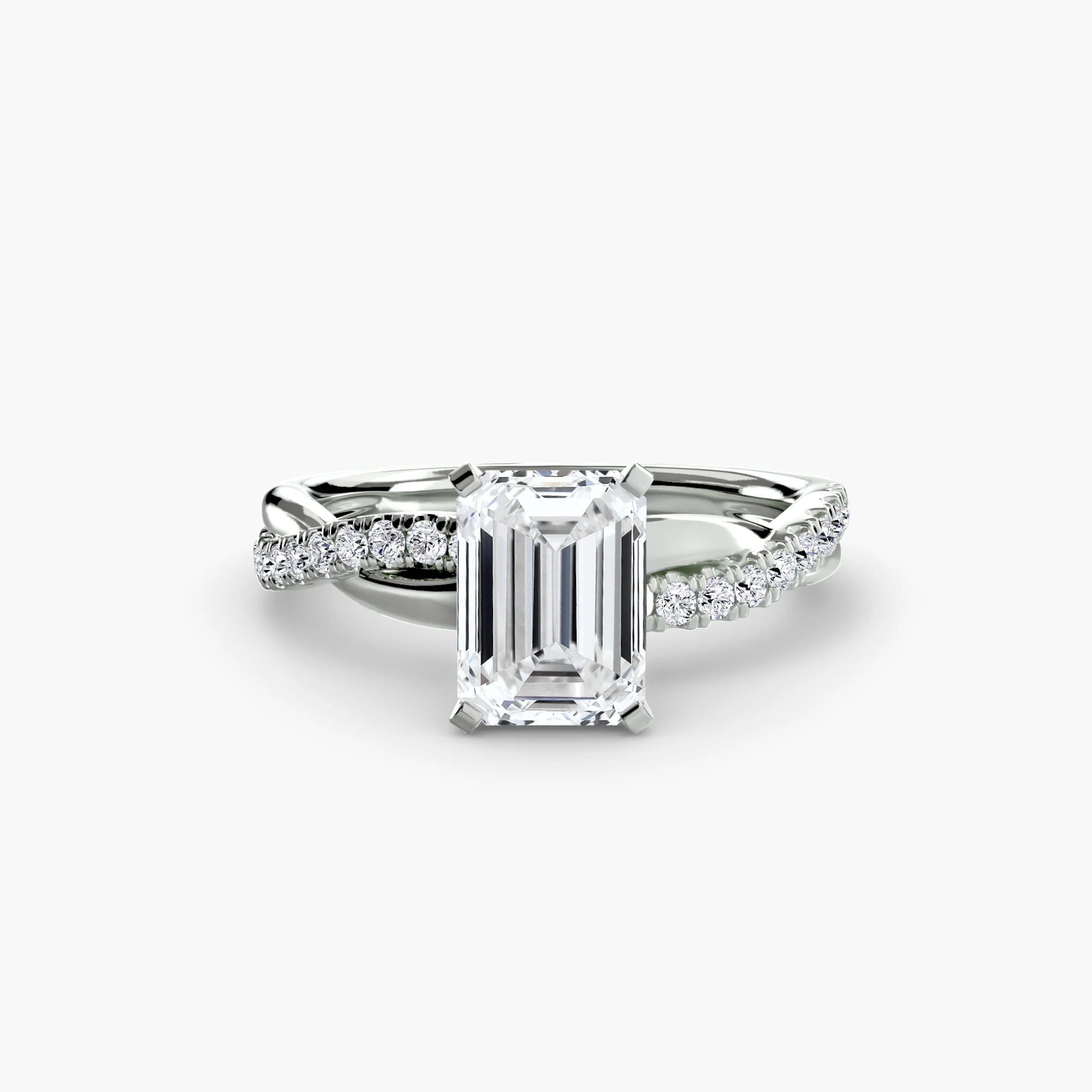 The Emerald Twist Pavé Ring - Image 33