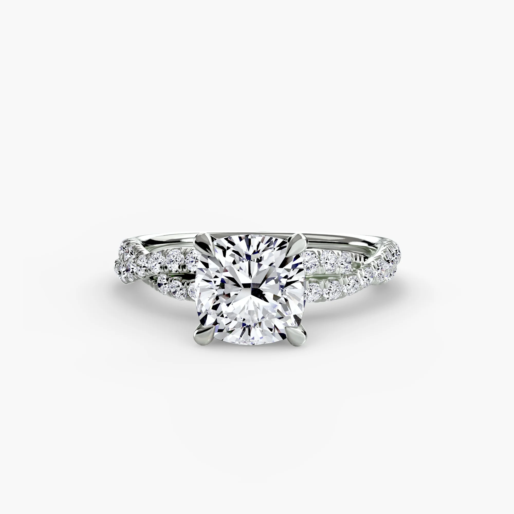 The Twisted Pavé Solitaire - Image 34