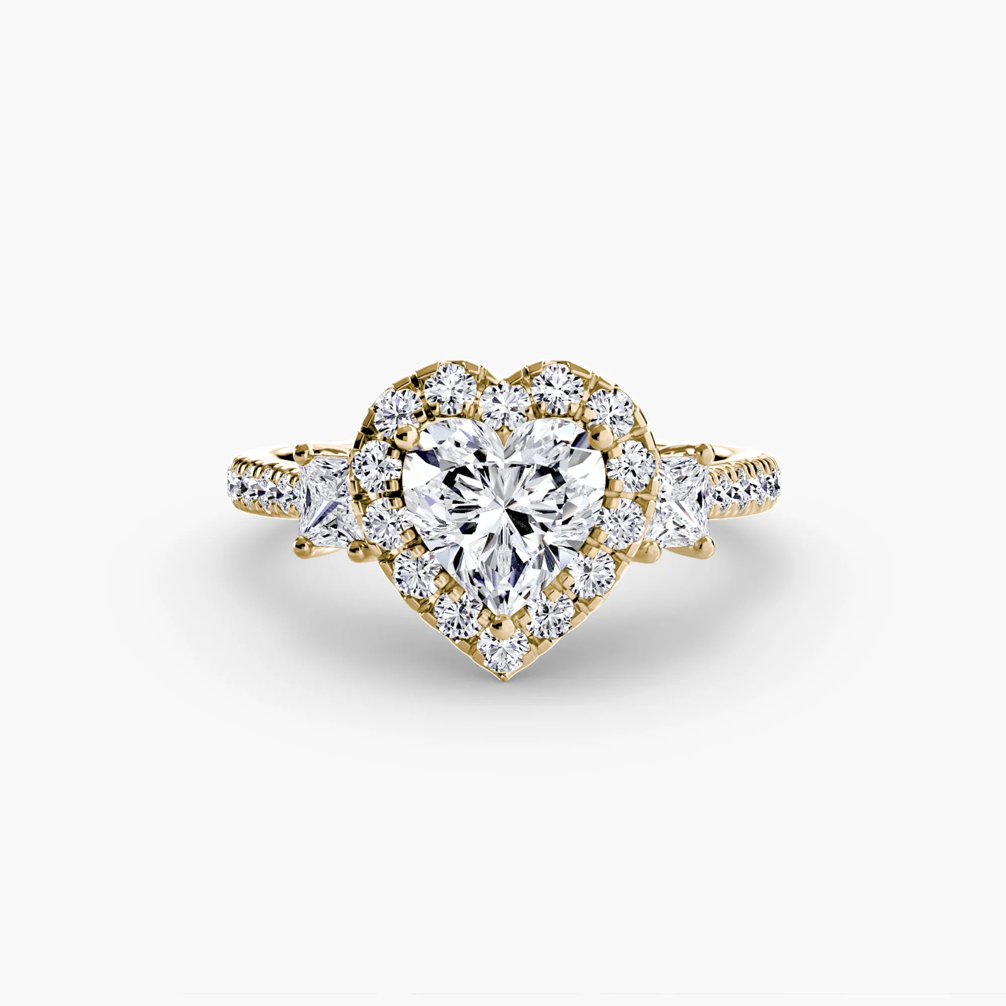 Three-Stone Ring with Halo 2 - Image 18