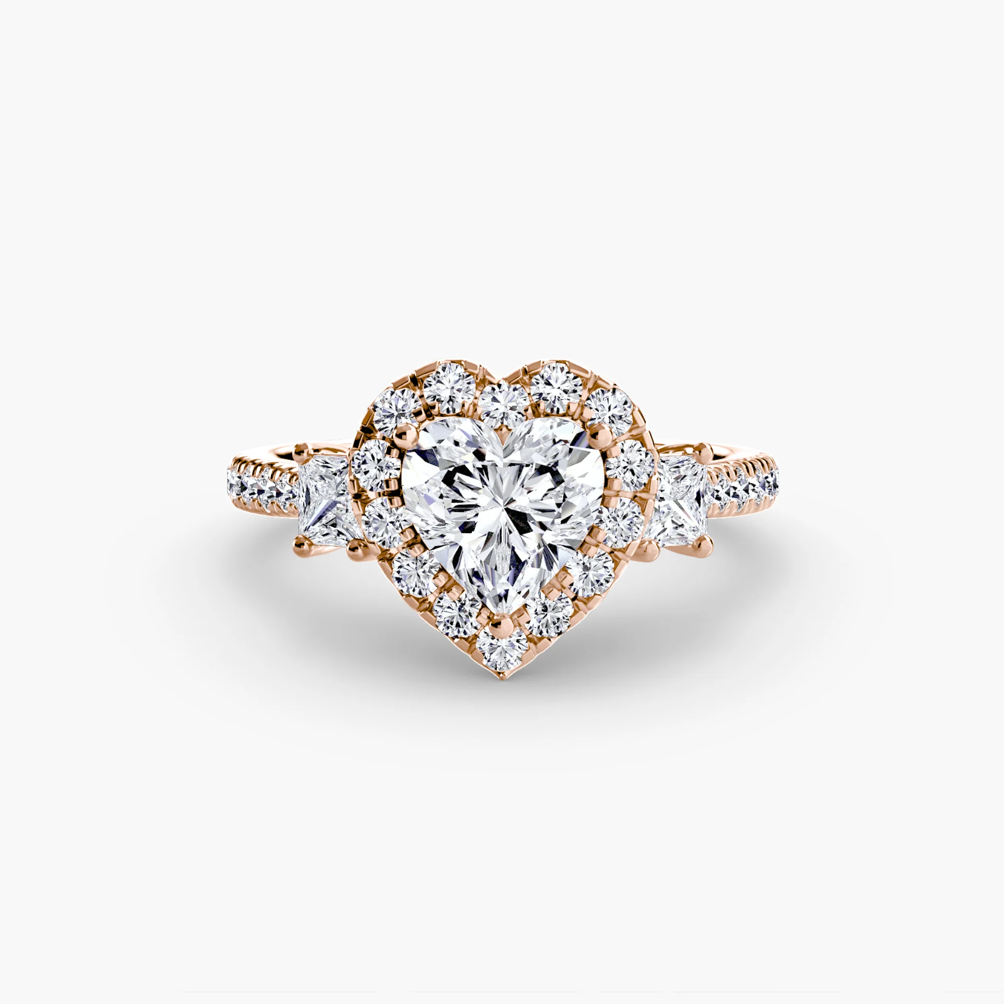 Three-Stone Ring with Halo 2 - Image 28