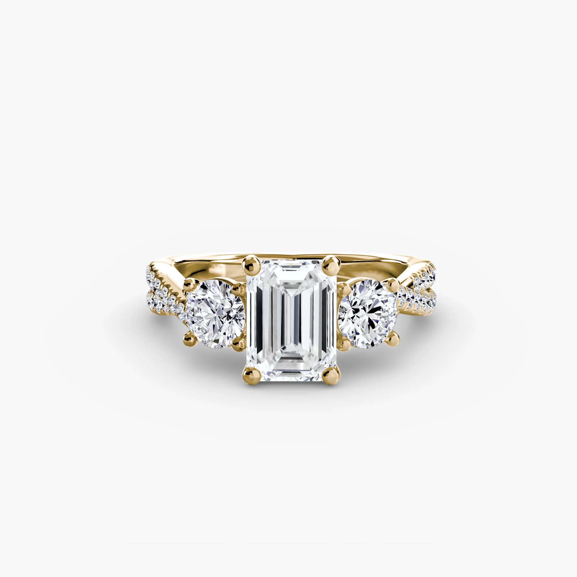 Three-Stone with Pavé Band 2 - Image 16
