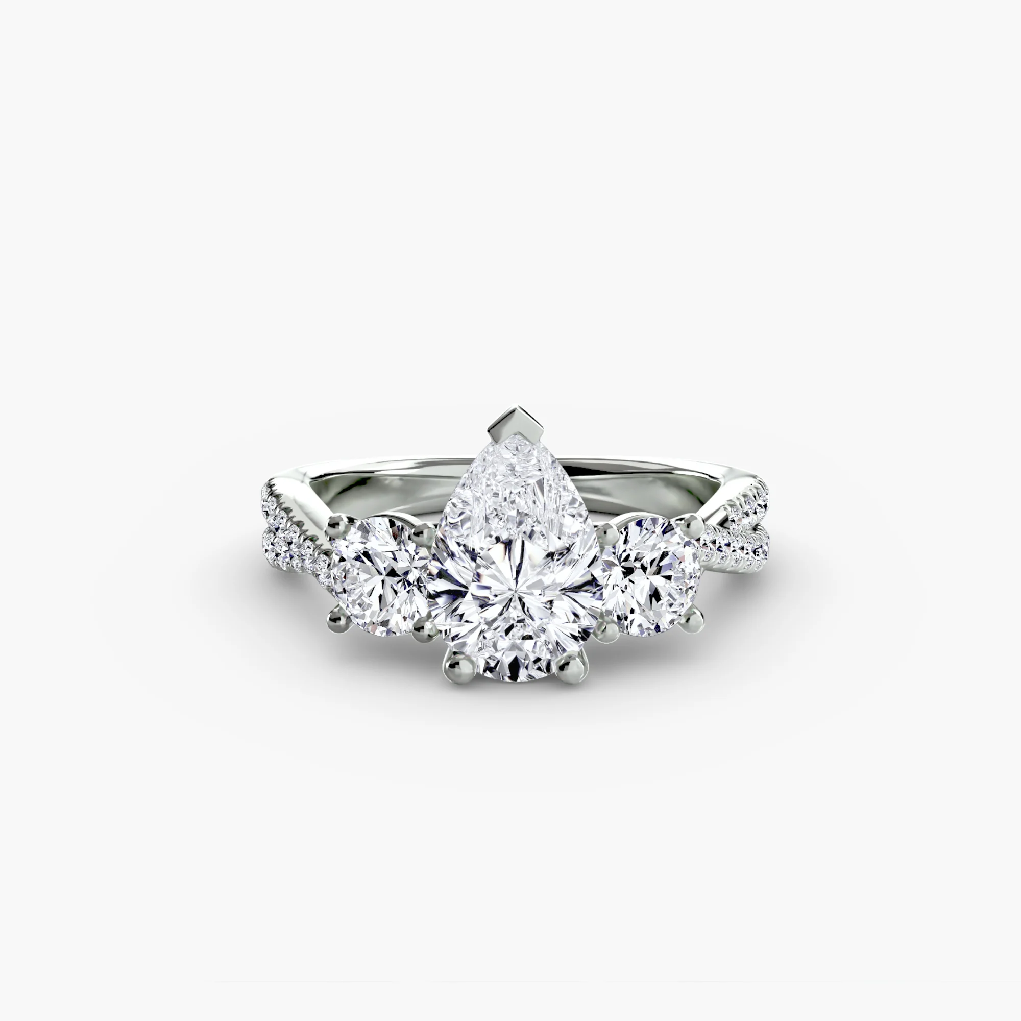 Three-Stone with Pavé Band 2 - Image 63